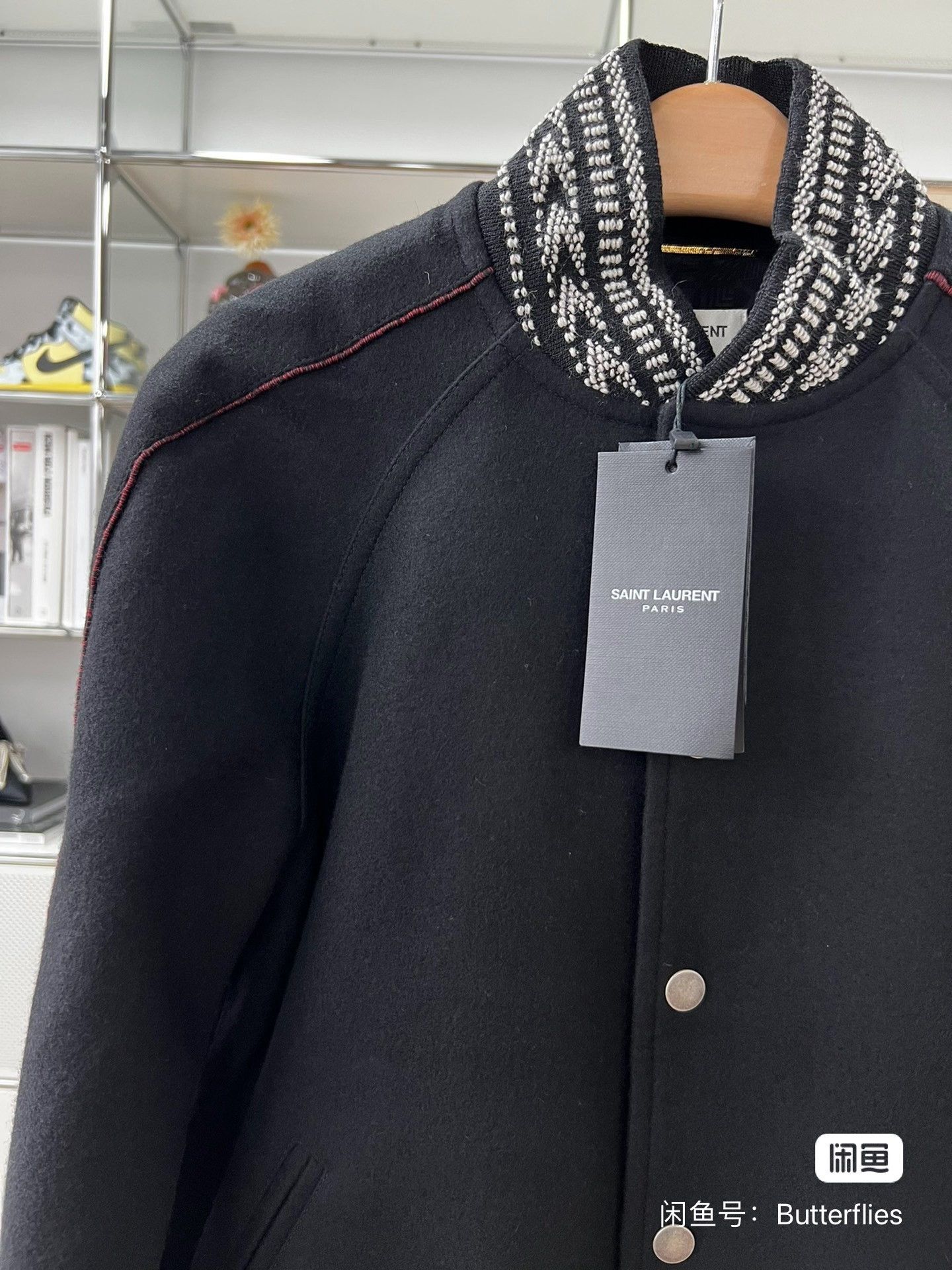 Saint Laurent Paris Saint Laurent Black Wool Jacket Size XS / US 0-2 / IT 36-38 - 3 Thumbnail
