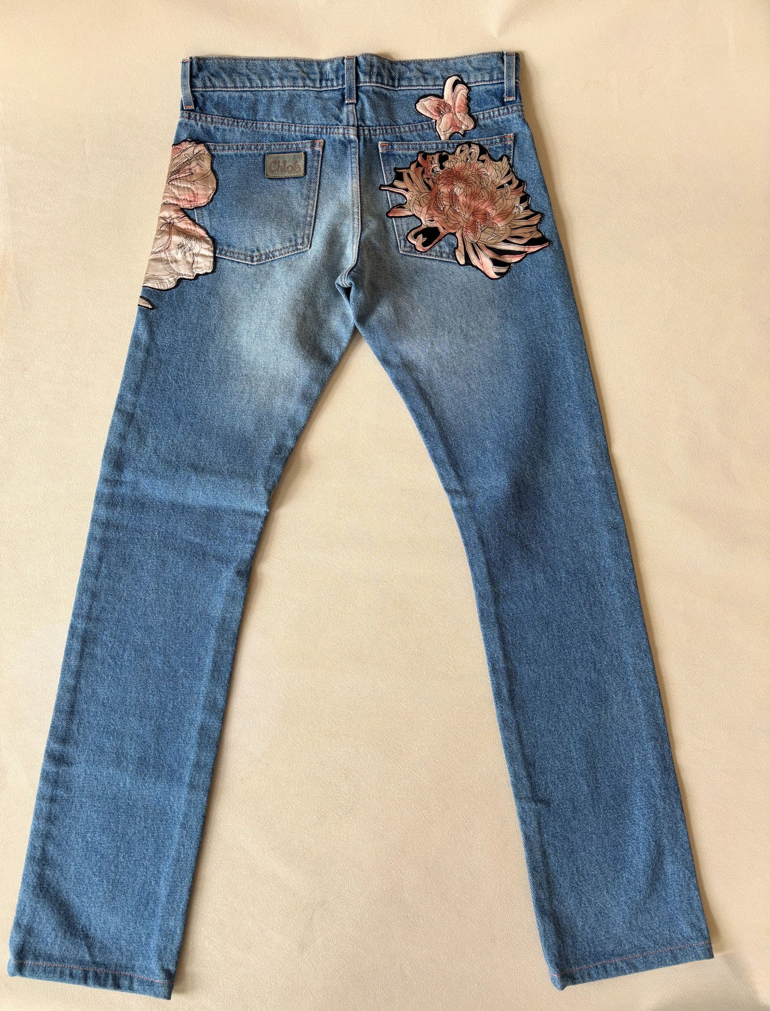 Chloe CHLOÉ Jean brodé 2003 Size 27" / US 4 / IT 40 - 4 Thumbnail