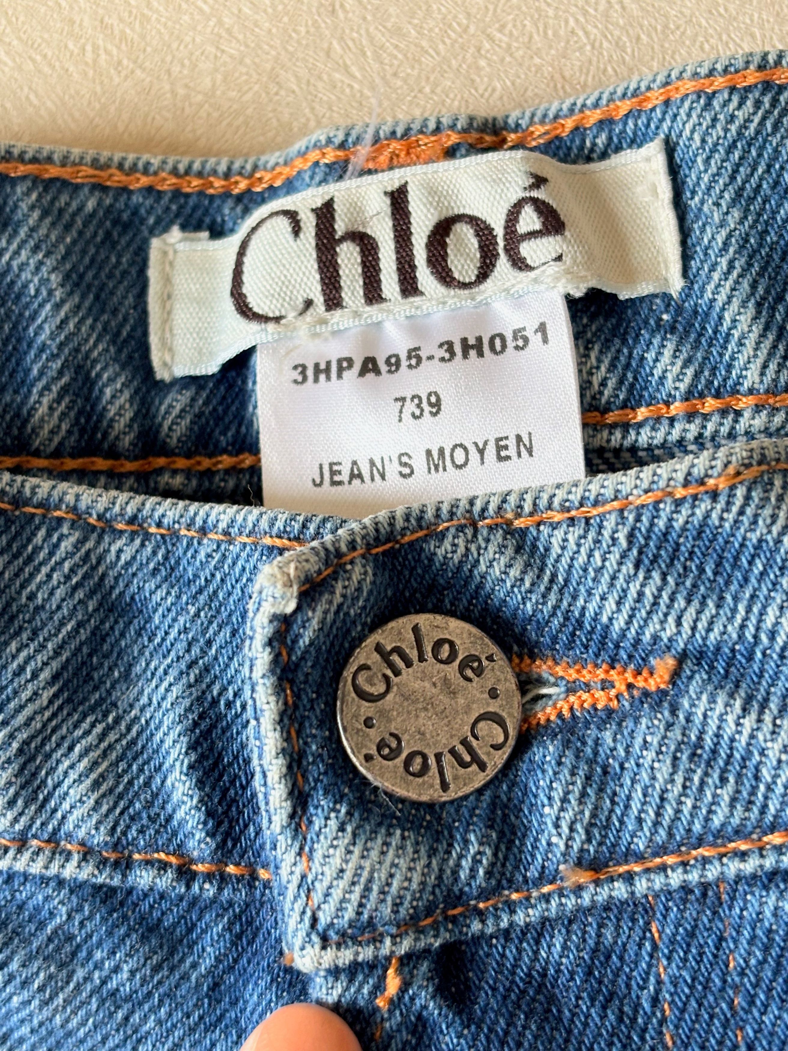 Chloe CHLOÉ Jean brodé 2003 Size 27" / US 4 / IT 40 - 6 Thumbnail