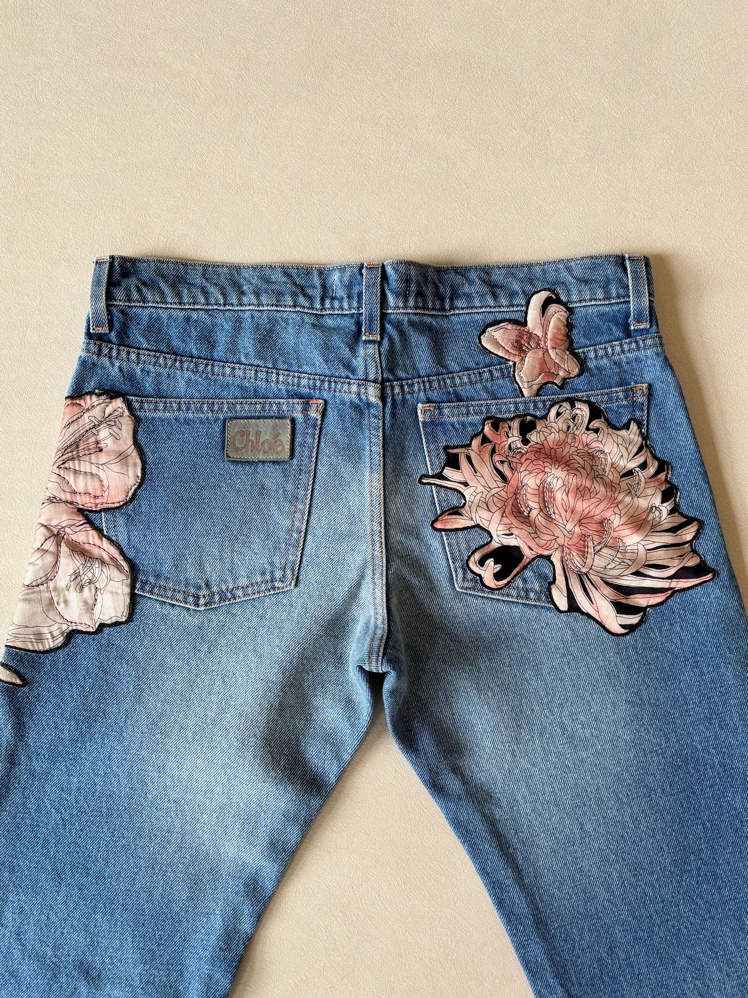 Chloe CHLOÉ Jean brodé 2003 Size 27" / US 4 / IT 40 - 5 Thumbnail