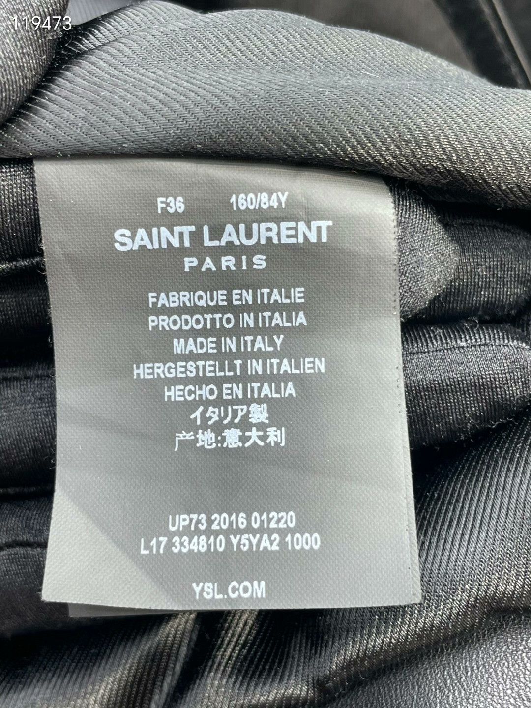 Saint Laurent Paris YSL Saint Laurent Black Biker Leather Jacket Size XS / US 0-2 / IT 36-38 - 8 Thumbnail