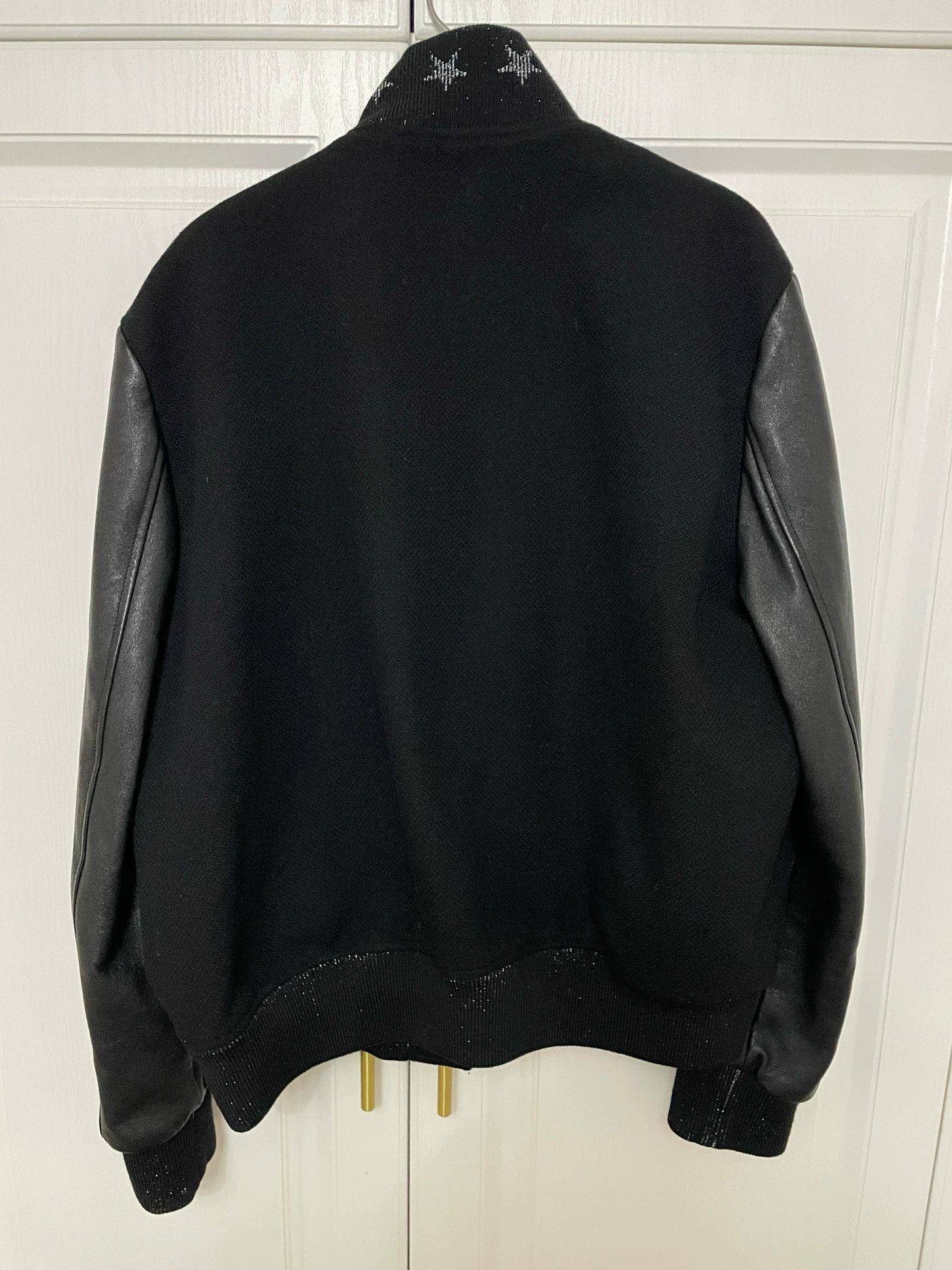 Saint Laurent Paris Saint Laurent Leather Sleeve Baseball Jacket Size US L / EU 52-54 / 3 - 3 Thumbnail