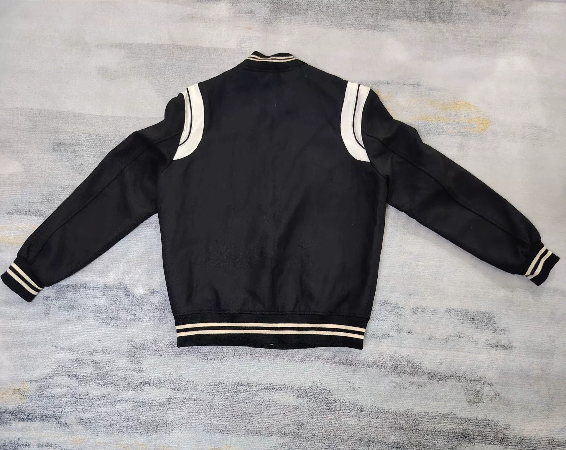 Saint Laurent Paris Saint Laurent Black Varsity Jacket Size US L / EU 52-54 / 3 - 2 Thumbnail