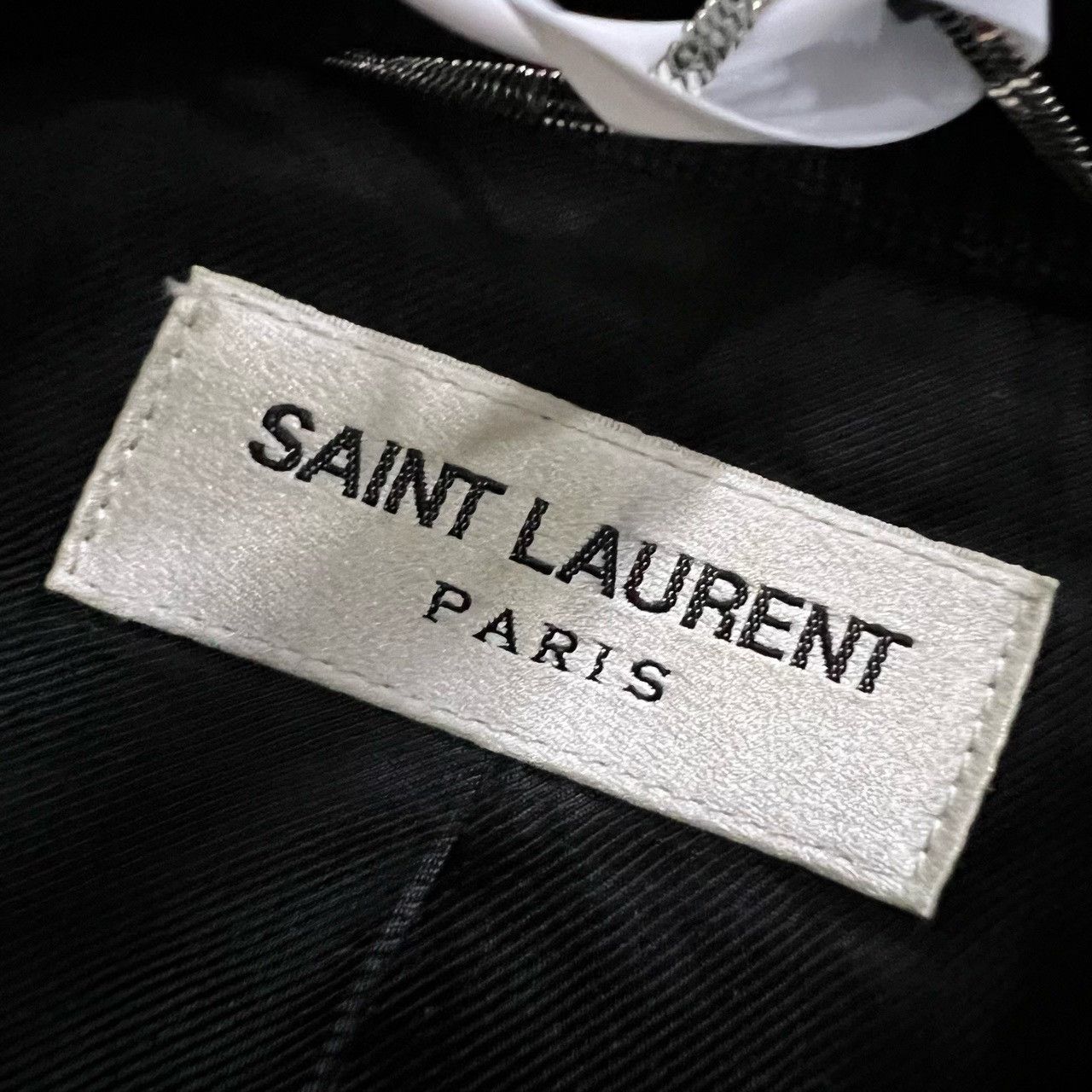 Saint Laurent Paris Saint Laurent SLP Black White Baseball Jacket Size US S / EU 44-46 / 1 - 4 Thumbnail