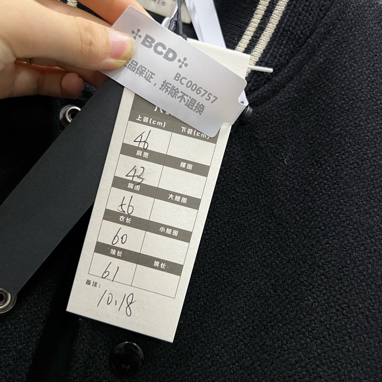 Saint Laurent Paris Saint Laurent SLP Black White Baseball Jacket Size US S / EU 44-46 / 1 - 5 Thumbnail