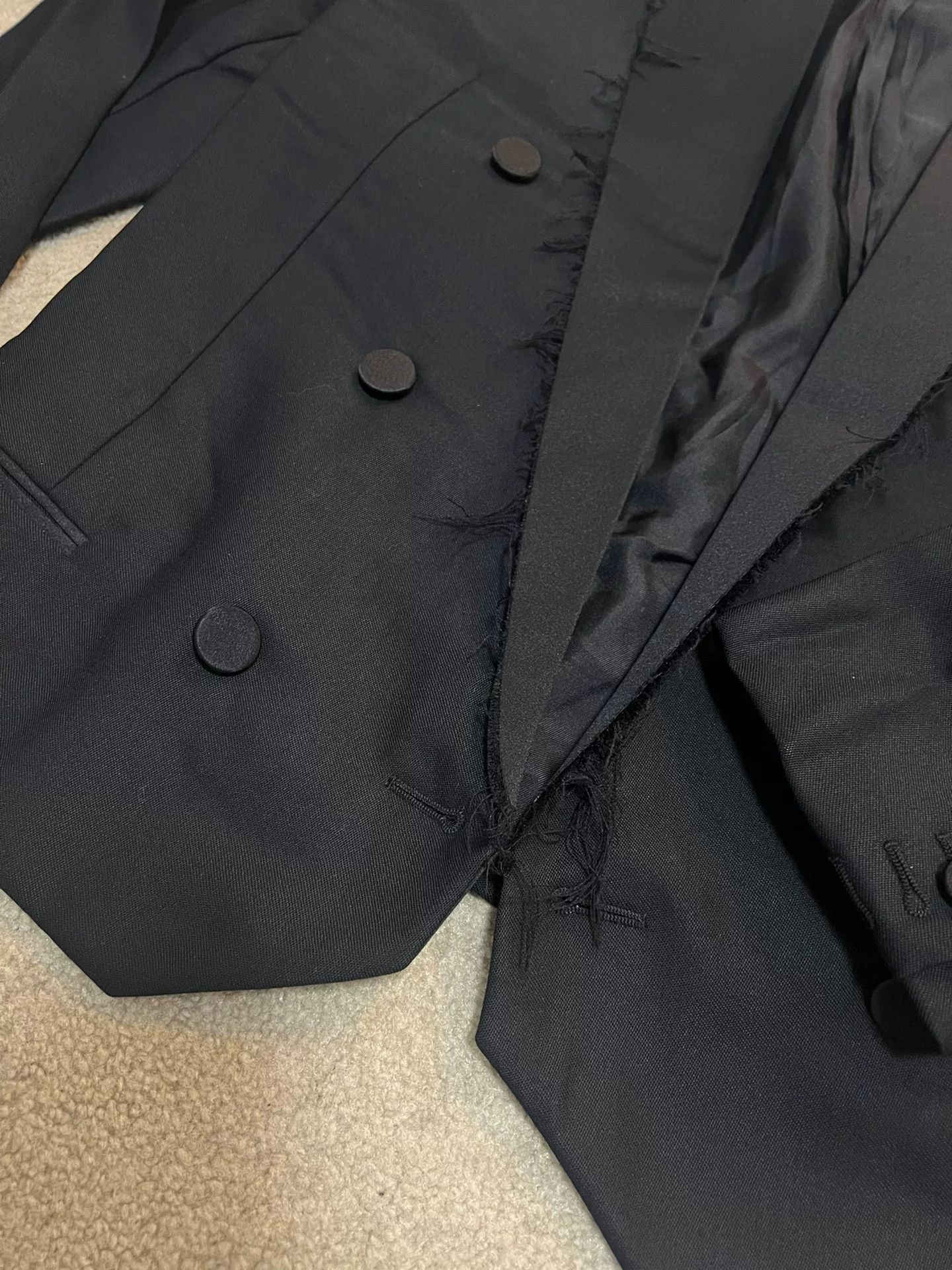 Saint Laurent Paris Saint Laurent Black Double-Breasted Blazer Size US L / EU 52-54 / 3 - 4 Thumbnail