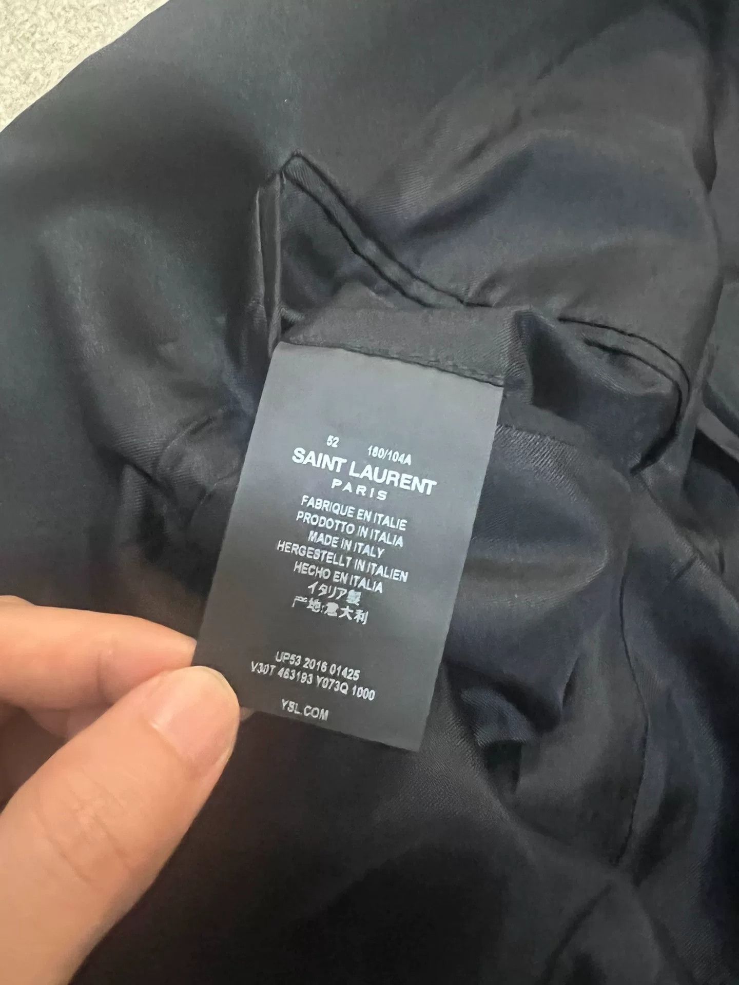 Saint Laurent Paris Saint Laurent Black Double-Breasted Blazer Size US L / EU 52-54 / 3 - 5 Thumbnail