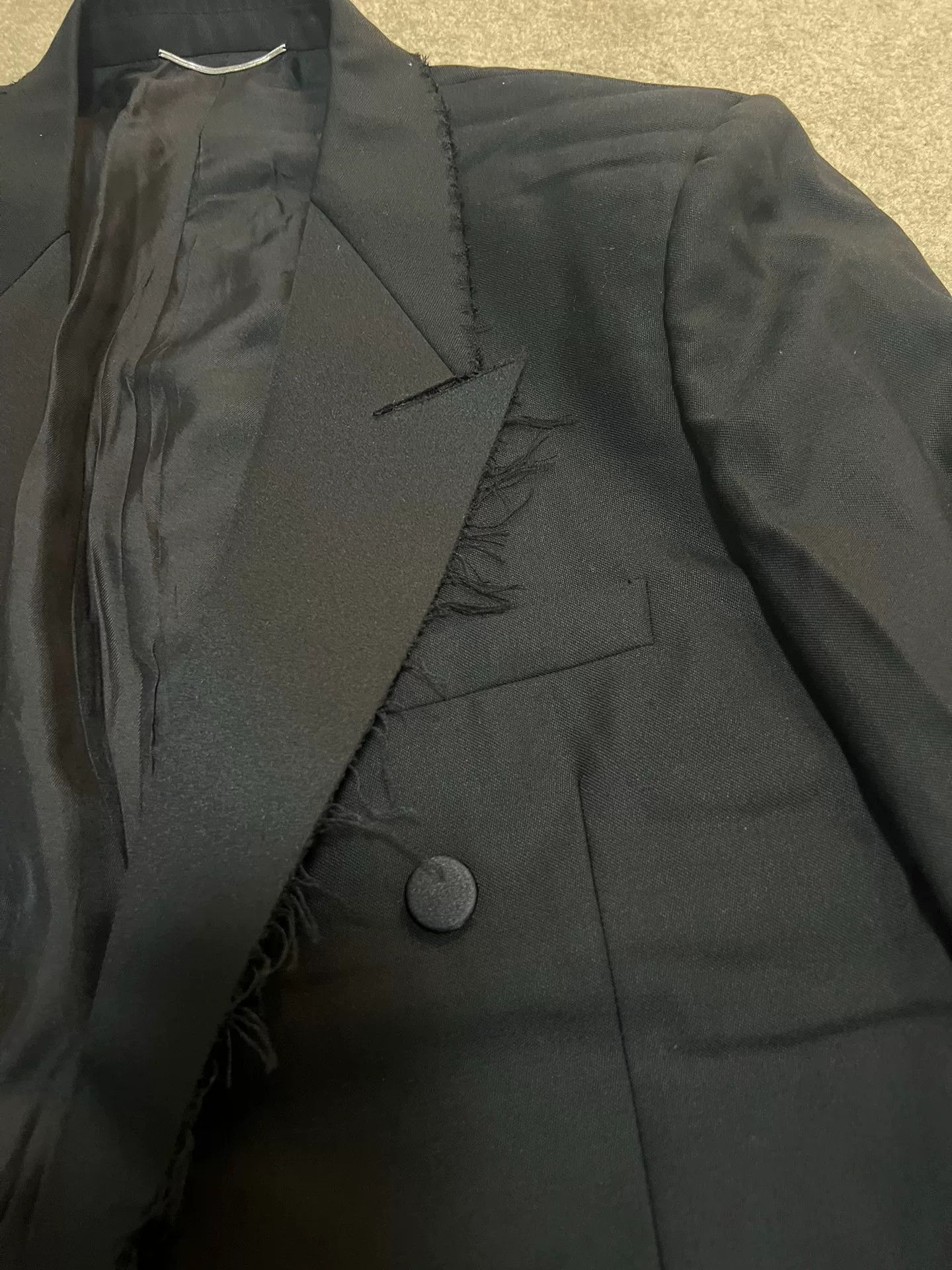 Saint Laurent Paris Saint Laurent Black Double-Breasted Blazer Size US L / EU 52-54 / 3 - 2 Thumbnail