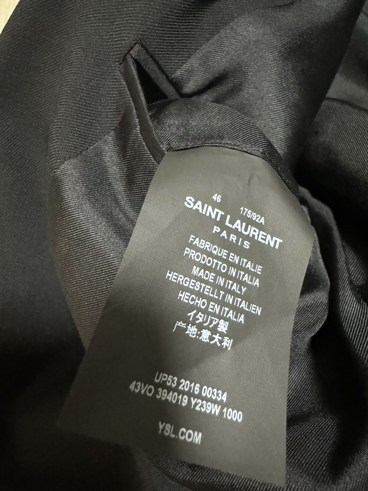 Saint Laurent Paris Saint Laurent Limited Runway Diamond Lapel Blazer Size US S / EU 44-46 / 1 - 5 Thumbnail