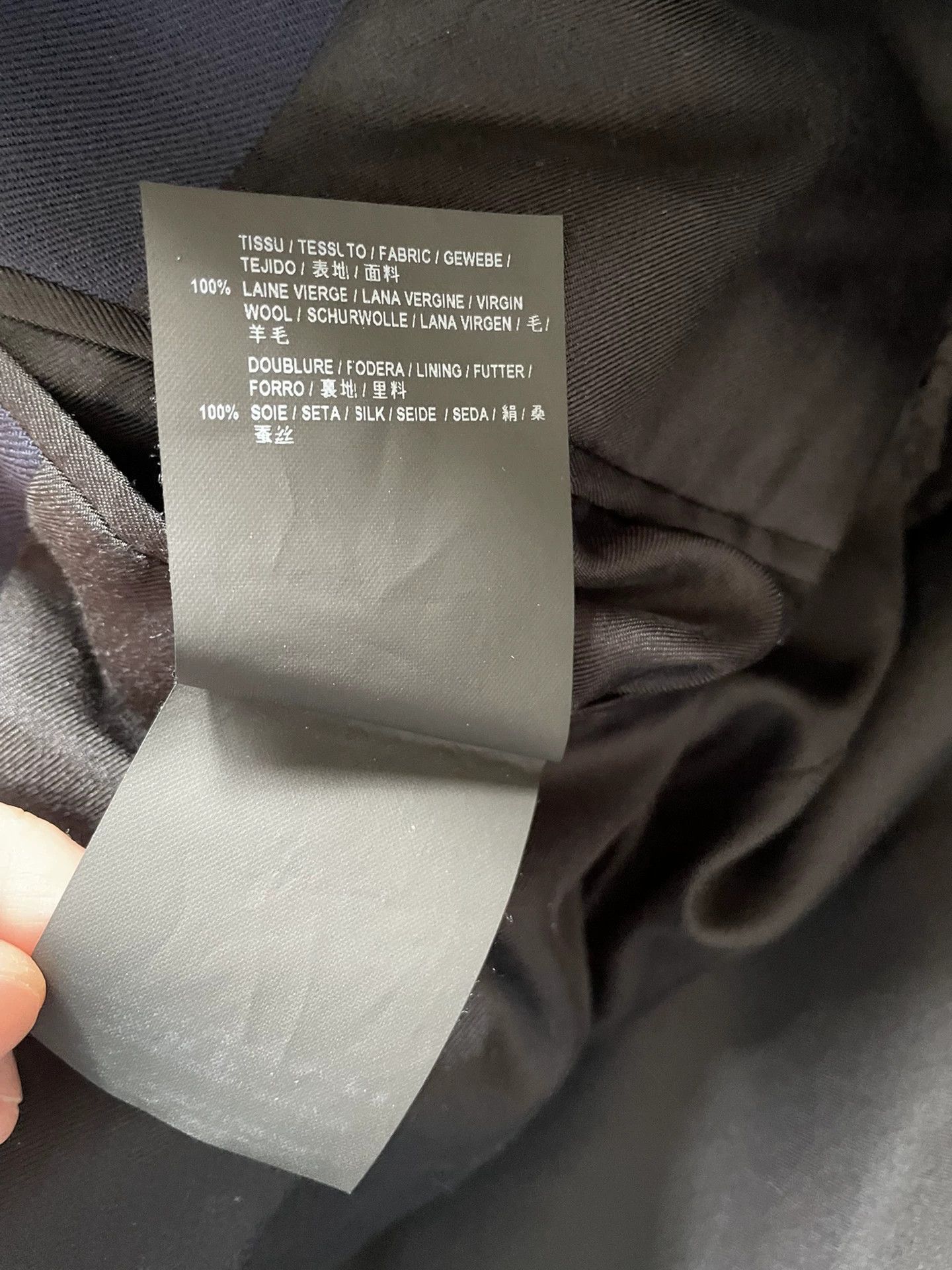 Saint Laurent Paris Saint Laurent Dark Blue Wool Suit Size US M / EU 48-50 / 2 - 5 Thumbnail