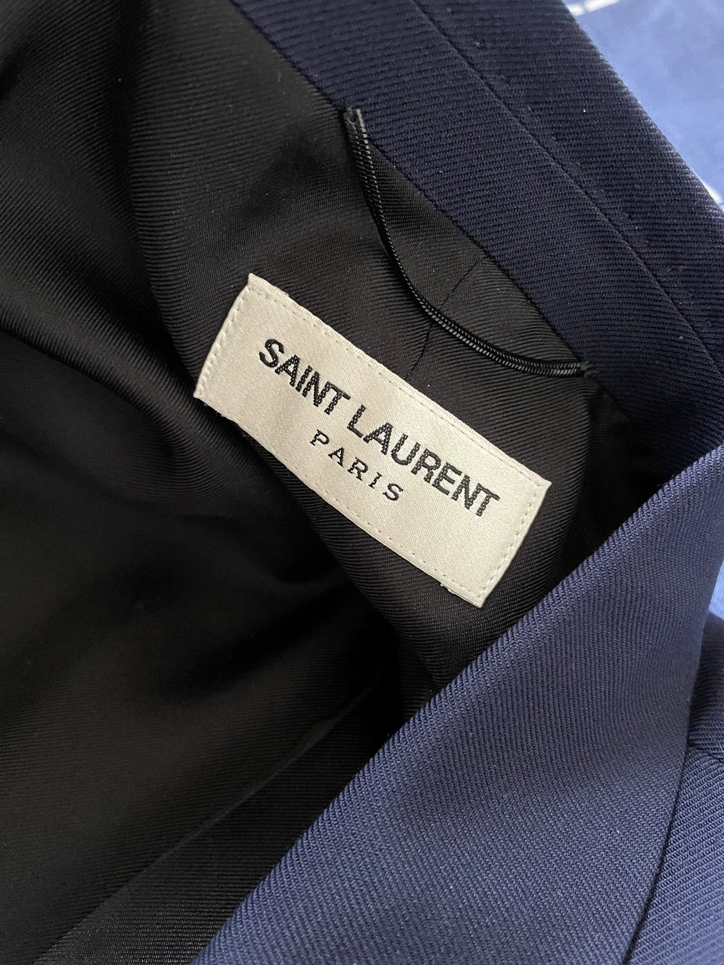 Saint Laurent Paris Saint Laurent Dark Blue Wool Suit Size US M / EU 48-50 / 2 - 3 Thumbnail