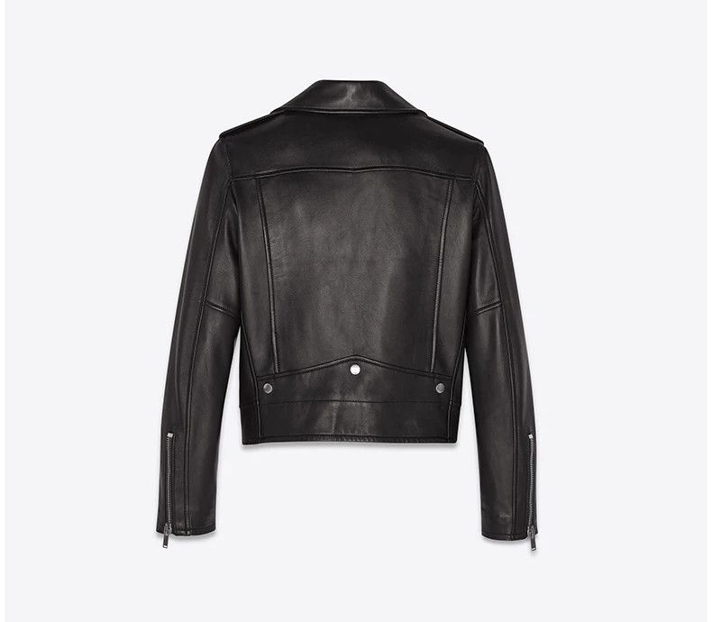 Saint Laurent Paris Saint Laurent Women's Leather Biker Jacket Size S / US 4 / IT 40 - 6 Thumbnail