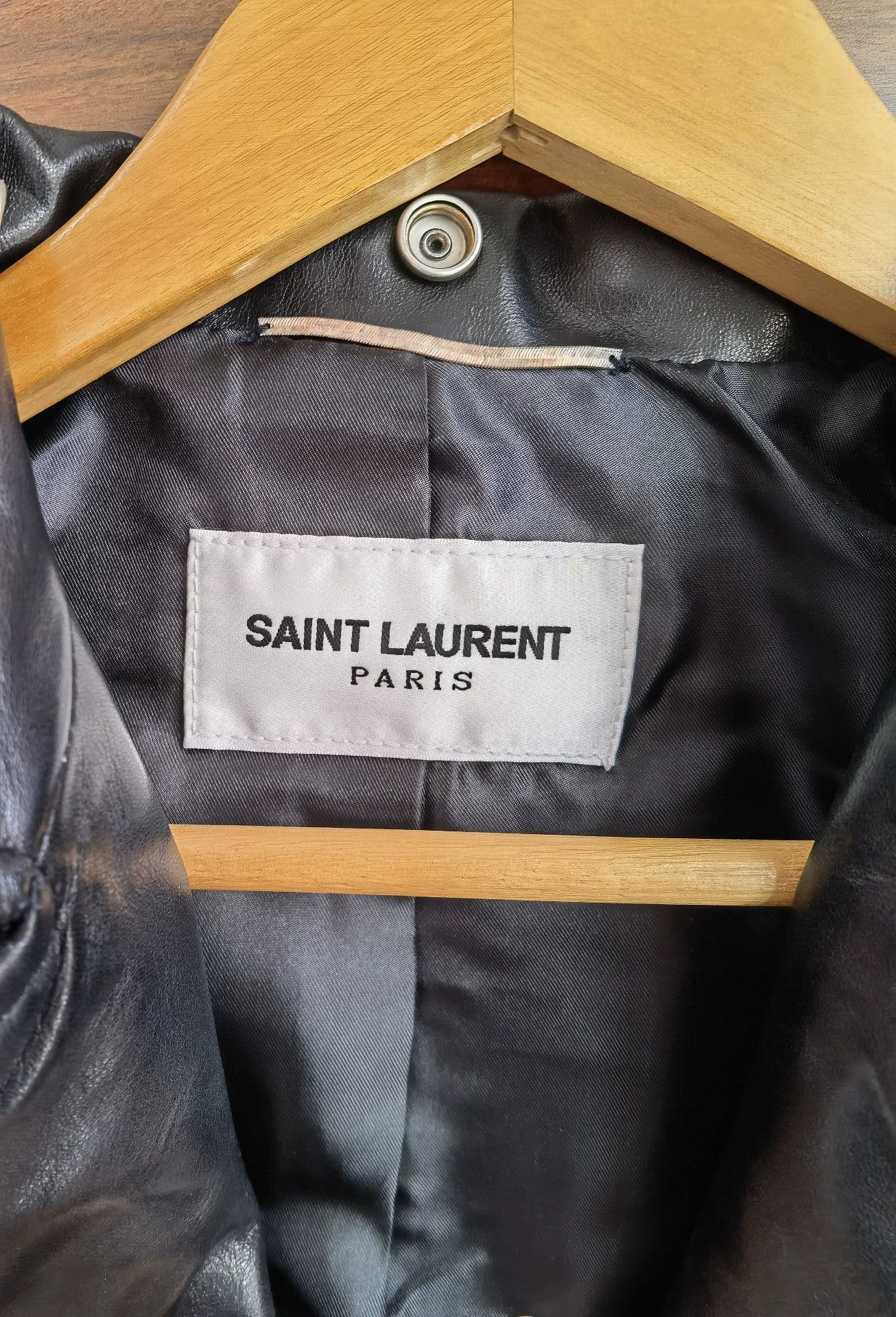 Saint Laurent Paris Saint Laurent Women's Leather Biker Jacket Size S / US 4 / IT 40 - 2 Thumbnail