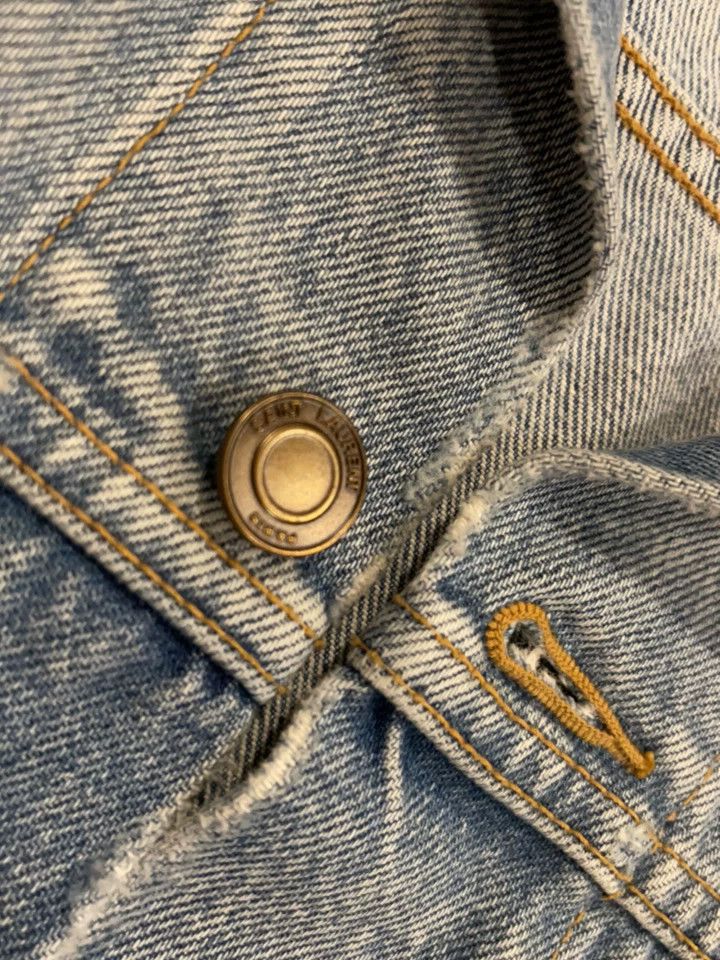 Saint Laurent Paris Saint Laurent Paris Denim Jacket Size US S / EU 44-46 / 1 - 5 Thumbnail