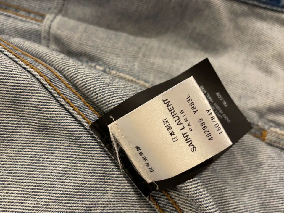 Saint Laurent Paris Saint Laurent Paris Denim Jacket Size US S / EU 44-46 / 1 - 4 Thumbnail