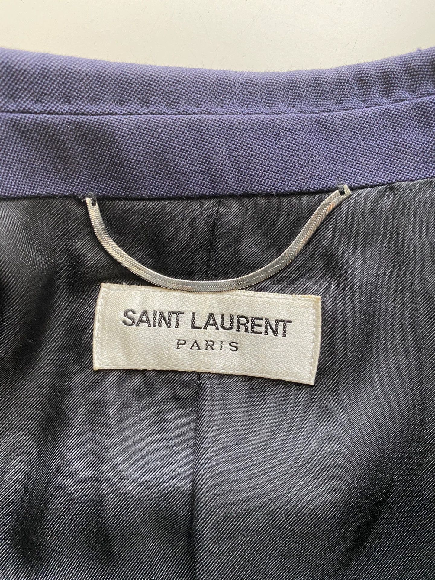 Saint Laurent Paris Saint Laurent 15FW Purple Blazer Size US S / EU 44-46 / 1 - 5 Thumbnail