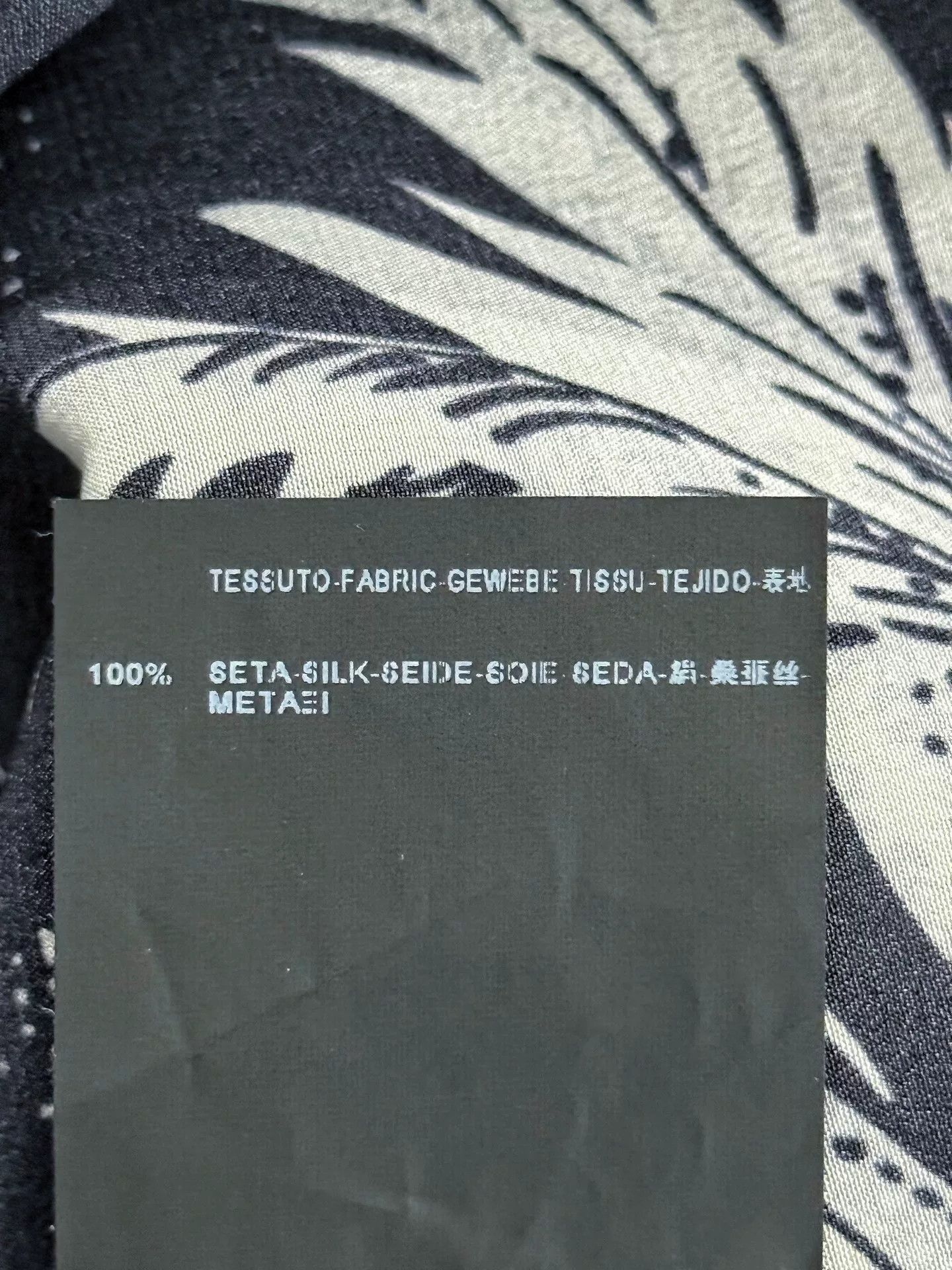 Saint Laurent Paris Saint Laurent 2014ss Black Silk Shirt Size US M / EU 48-50 / 2 - 2 Thumbnail