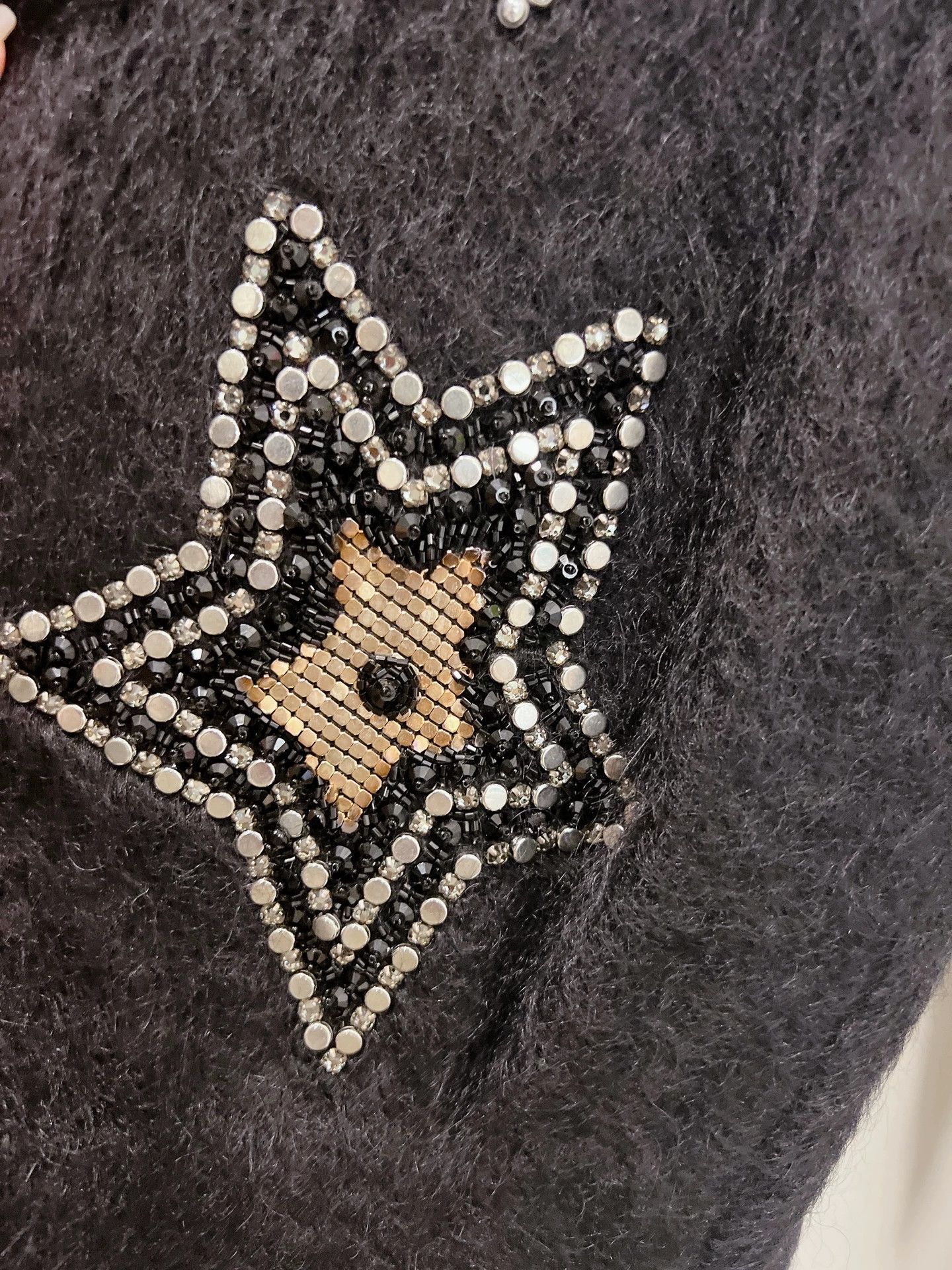 Saint Laurent Paris Saint Laurent Batwing Sequin Star Sweater Size M / US 6-8 / IT 42-44 - 5 Thumbnail
