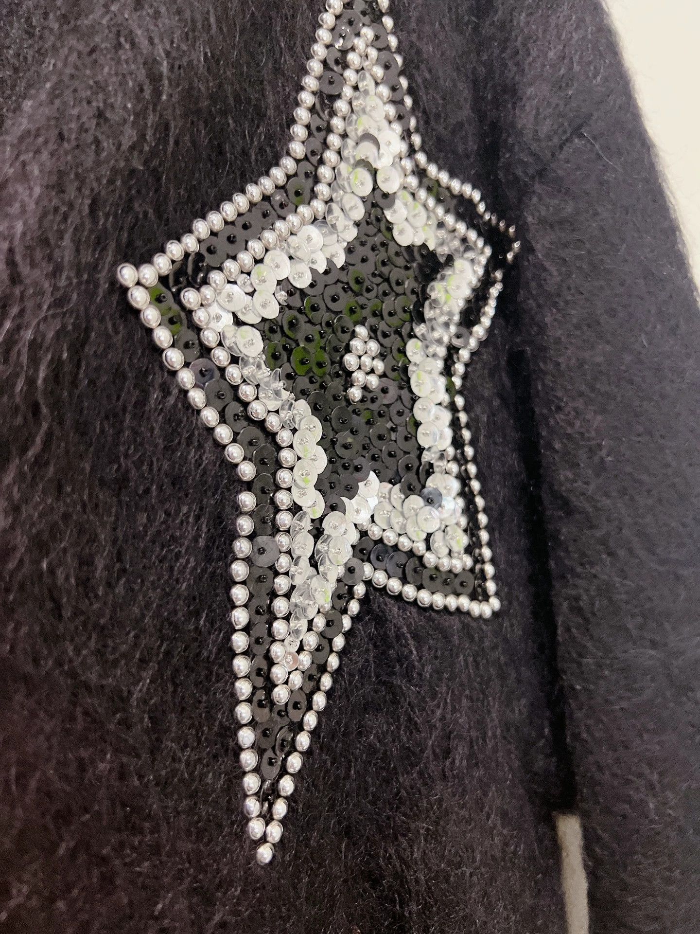 Saint Laurent Paris Saint Laurent Batwing Sequin Star Sweater Size M / US 6-8 / IT 42-44 - 4 Thumbnail