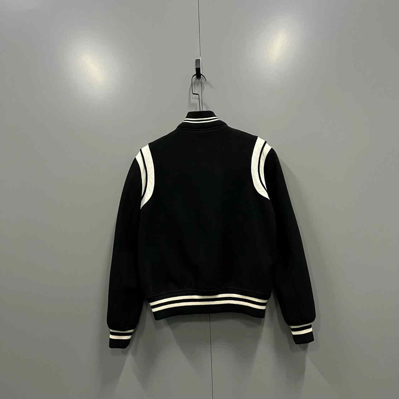 Saint Laurent Paris Saint Laurent SLP Black White Baseball Jacket Size US S / EU 44-46 / 1 - 2 Thumbnail
