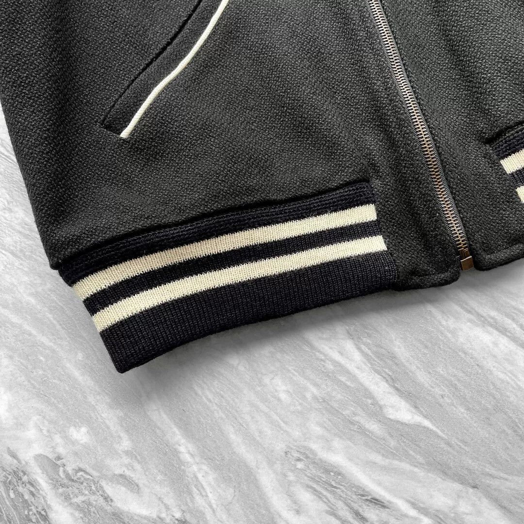 Saint Laurent Paris Saint Laurent Striped Zip Baseball Jacket Size US M / EU 48-50 / 2 - 9 Thumbnail
