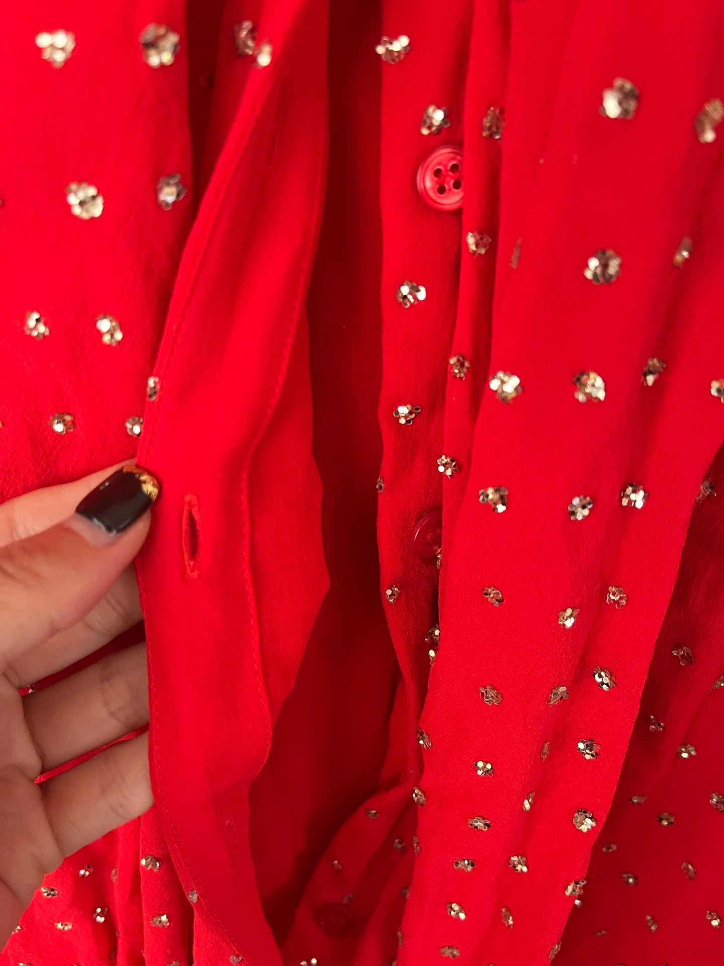 Saint Laurent Paris Saint Laurent Sequin Long Sleeve Dress Size S / US 4 / IT 40 - 2 Thumbnail