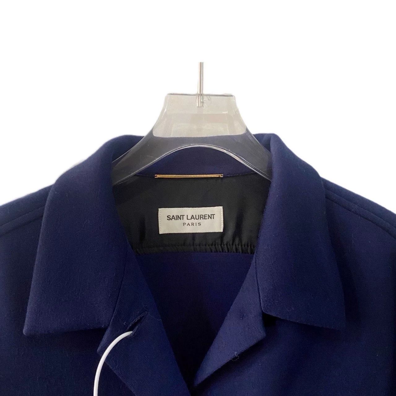 Saint Laurent Paris Saint Laurent Dark Blue Gold Embroidery Coat Size XXS / US 00 / IT 34 - 4 Thumbnail