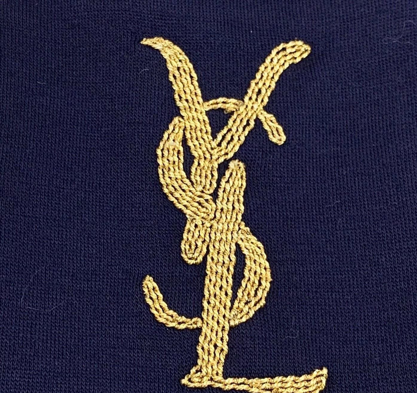 Saint Laurent Paris Saint Laurent Dark Blue Gold Embroidery Coat Size XXS / US 00 / IT 34 - 6 Thumbnail