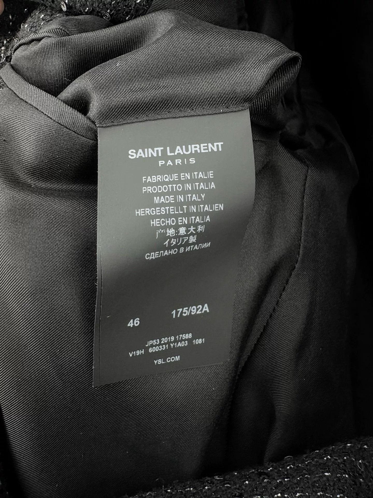 Saint Laurent Paris Saint Laurent SLP Sequin Blazer Size US S / EU 44-46 / 1 - 4 Thumbnail