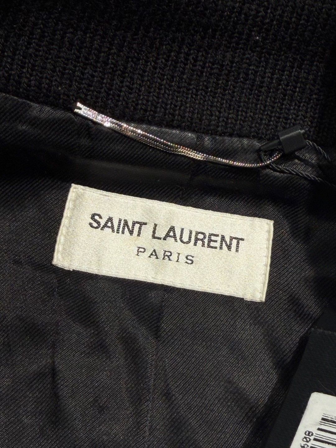 Saint Laurent Paris Saint Laurent Black White Varsity Jacket Size US M / EU 48-50 / 2 - 3 Thumbnail