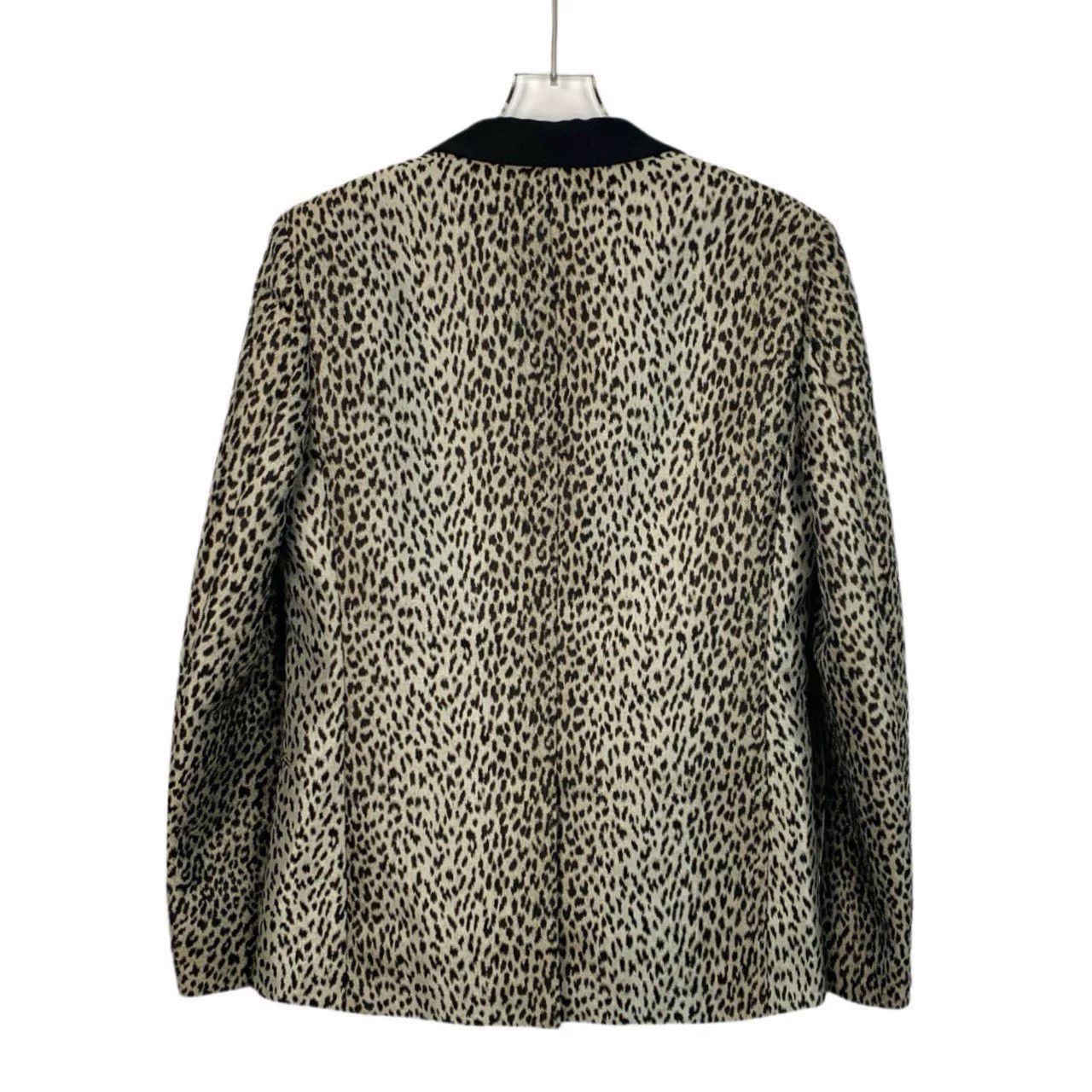 Saint Laurent Paris Saint Laurent Leopard Print V-Neck Blazer Size US M / EU 48-50 / 2 - 2 Thumbnail