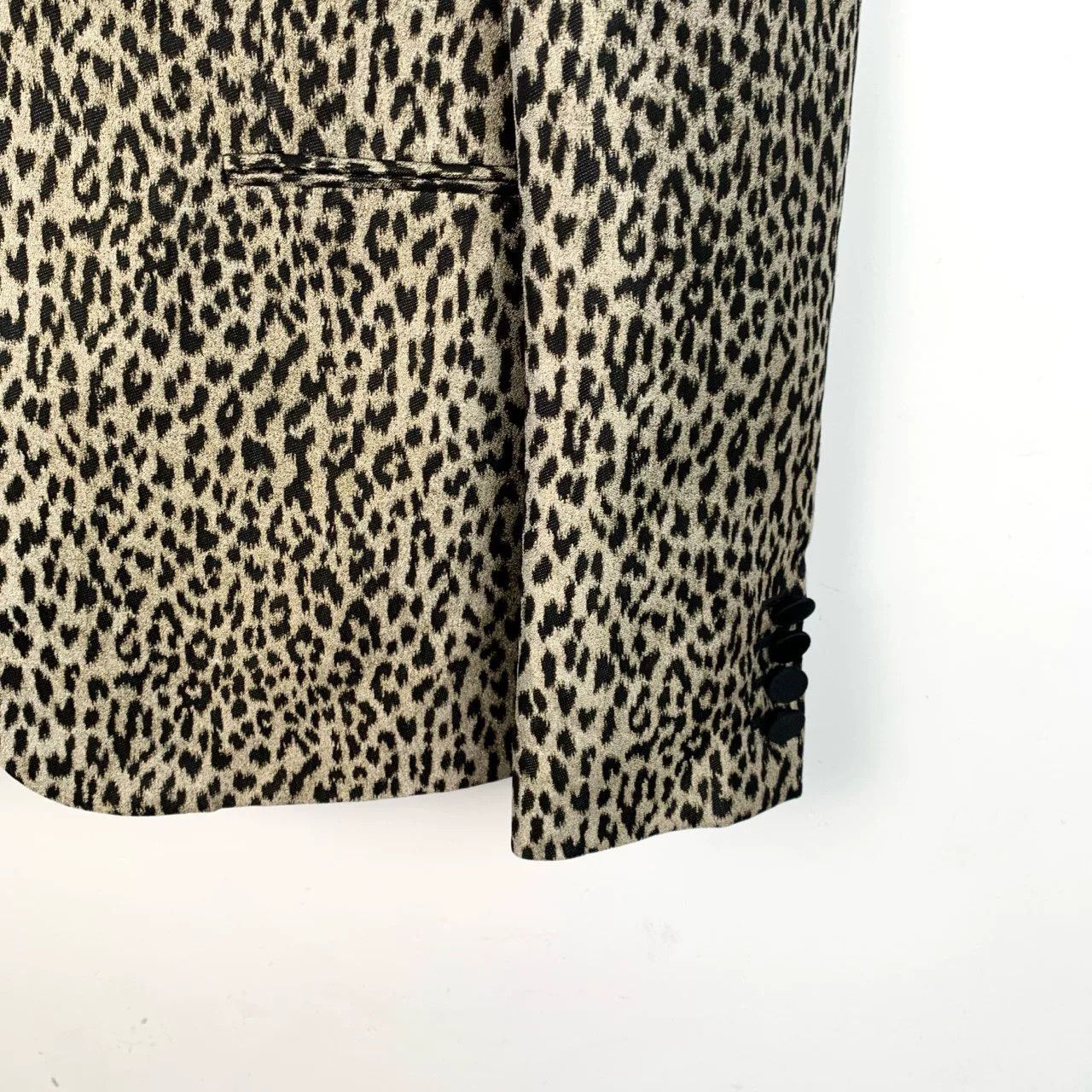 Saint Laurent Paris Saint Laurent Leopard Print V-Neck Blazer Size US M / EU 48-50 / 2 - 4 Thumbnail