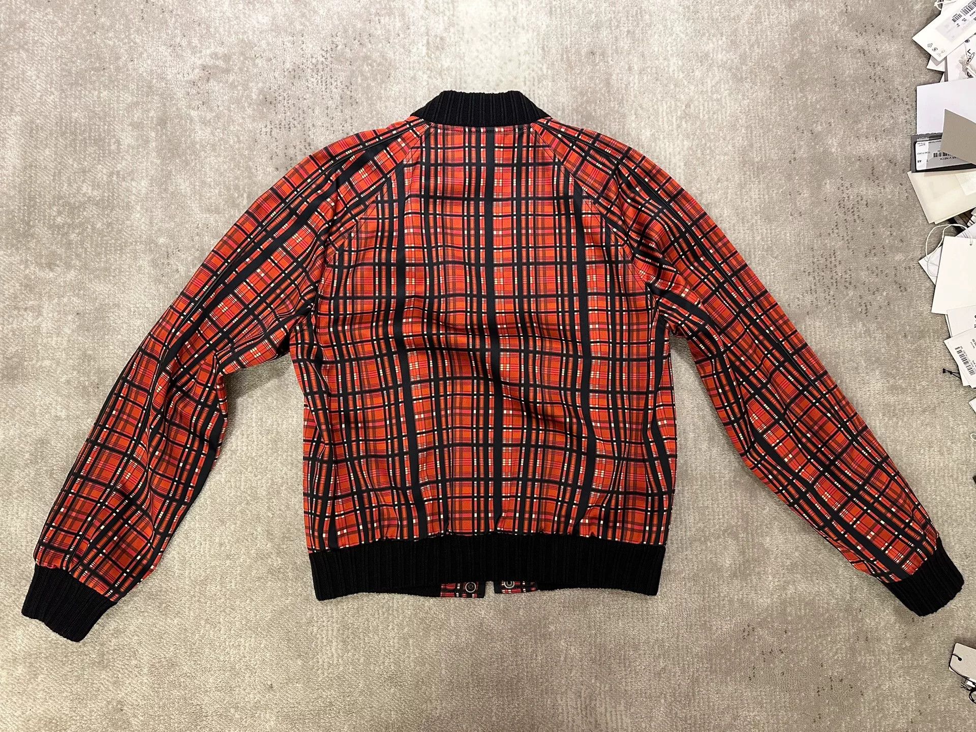 Saint Laurent Paris Saint Laurent Red Plaid Bomber Jacket Size US S / EU 44-46 / 1 - 2 Thumbnail