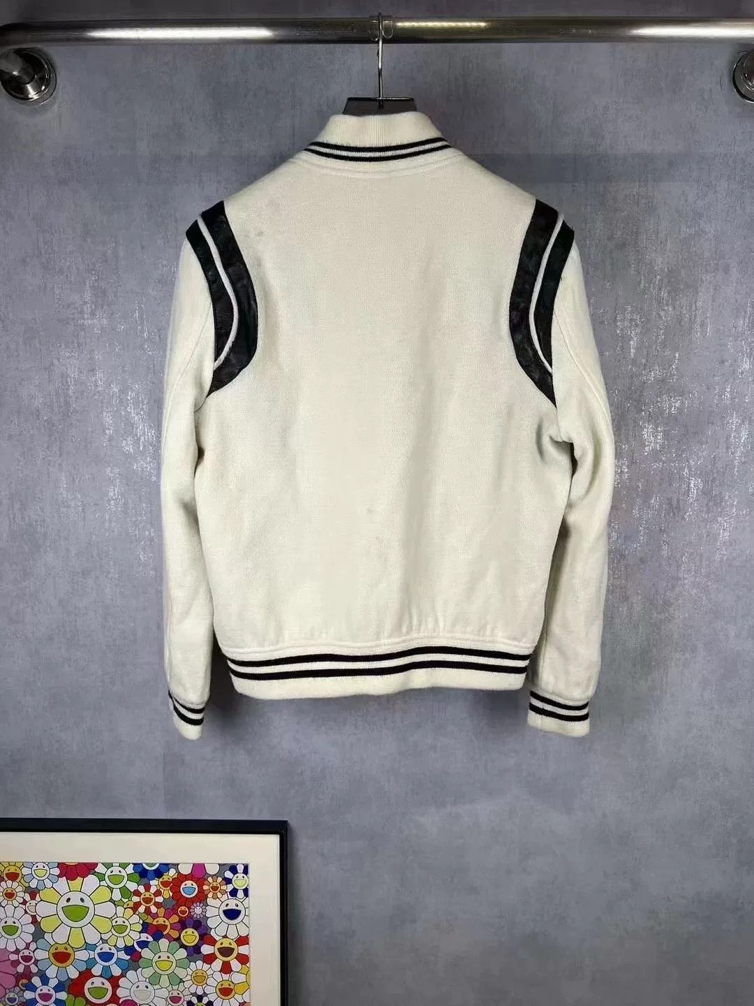 Saint Laurent Paris SAINT LAURENT White Baseball Jacket Size US S / EU 44-46 / 1 - 2 Thumbnail