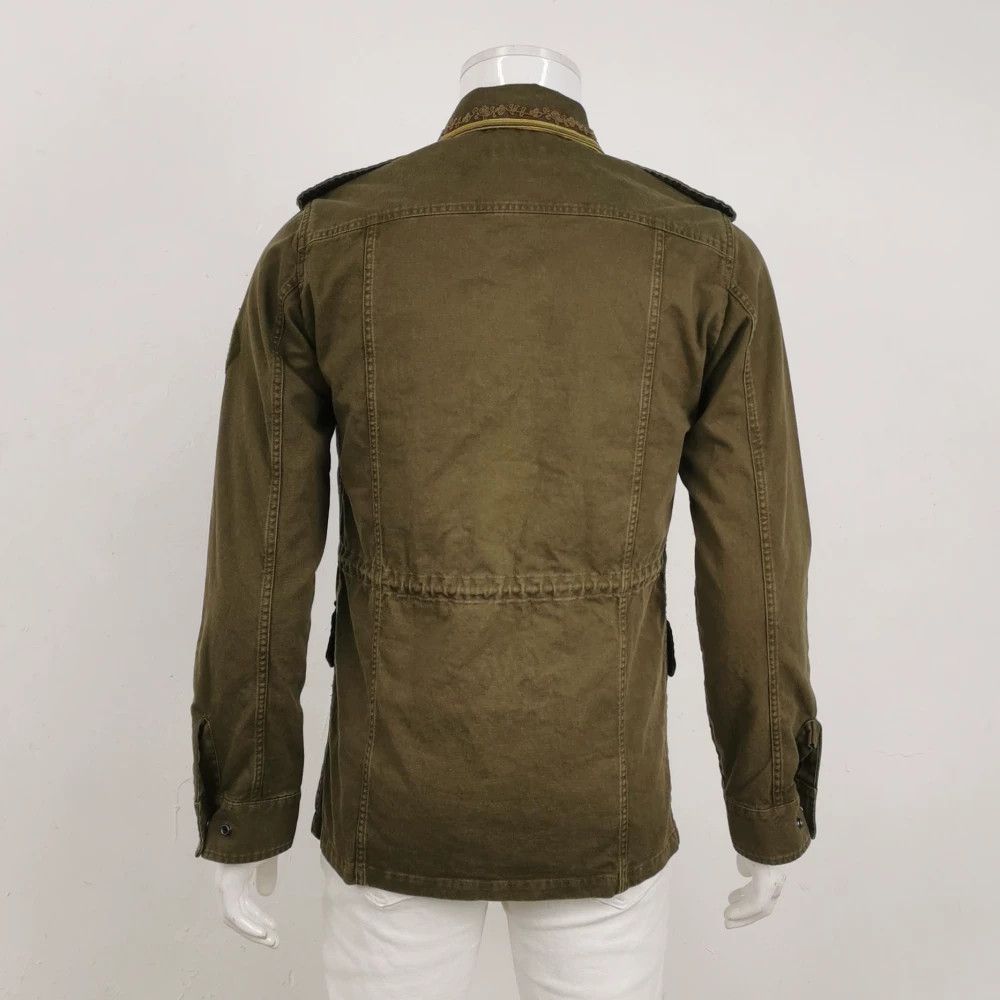Saint Laurent Paris Saint Laurent Olive Green Cotton Jacket Size US S / EU 44-46 / 1 - 2 Thumbnail
