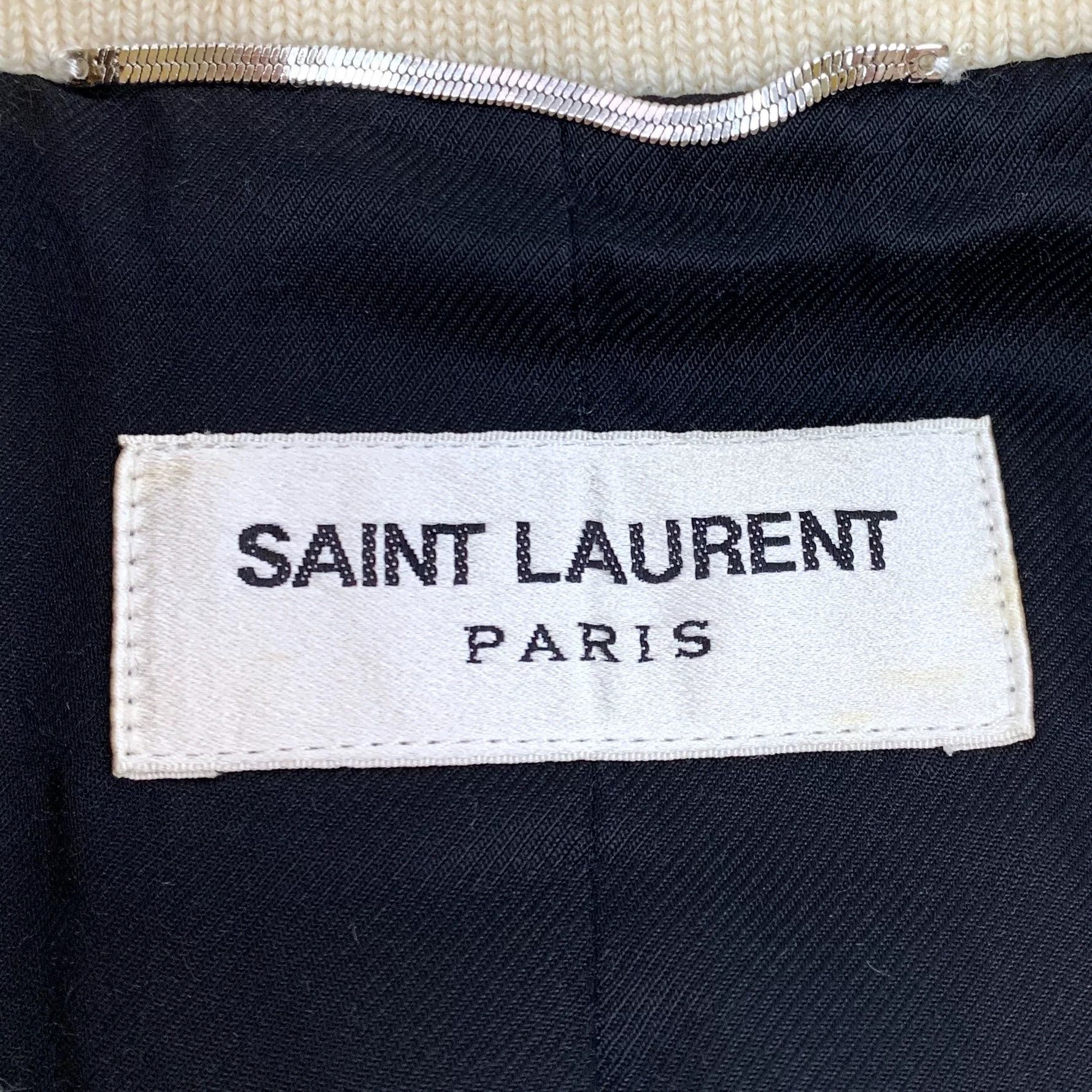 Saint Laurent Paris Saint Laurent 2022 Beige Baseball Jacket Size US M / EU 48-50 / 2 - 5 Thumbnail