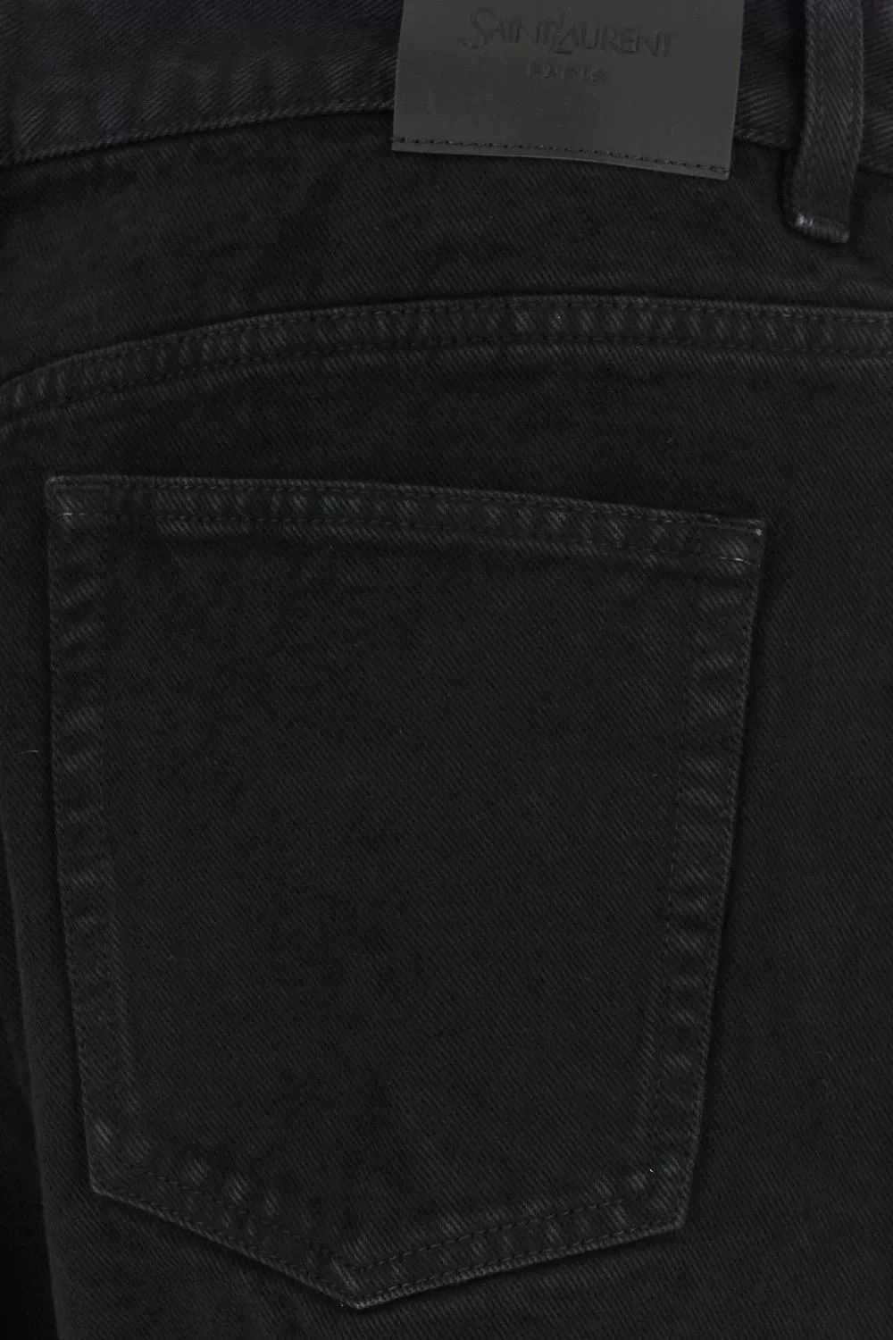 Saint Laurent Paris SAINT LAURENT Black Wide-Leg Jeans Size US 32 / EU 48 - 3 Thumbnail