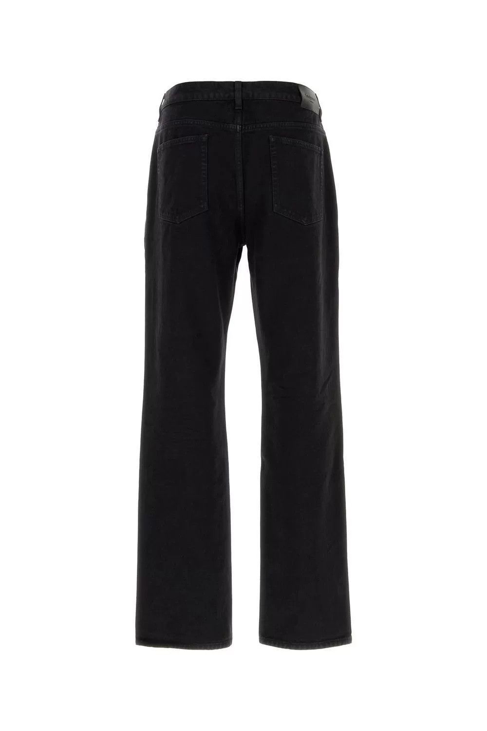 Saint Laurent Paris SAINT LAURENT Black Wide-Leg Jeans Size US 32 / EU 48 - 2 Thumbnail