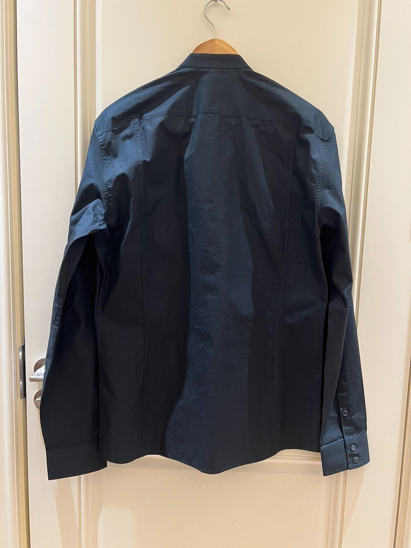 Saint Laurent Paris Balmain Black Silver Sequin Cotton Shirt Size US XXS / EU 40 - 5 Thumbnail