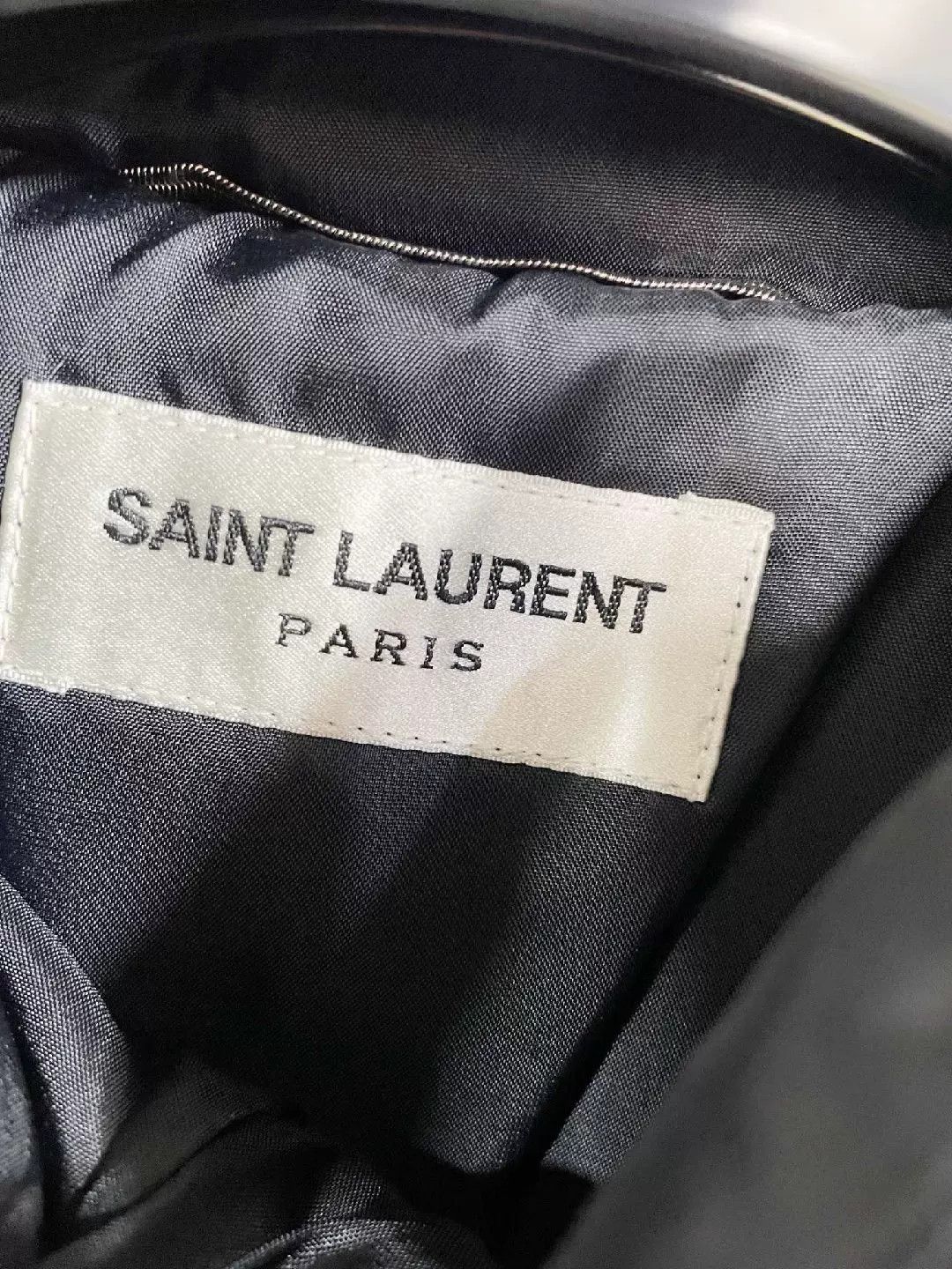 Saint Laurent Paris Saint Laurent Black Studded Leather Puffer Jacket Size US S / EU 44-46 / 1 - 8 Thumbnail