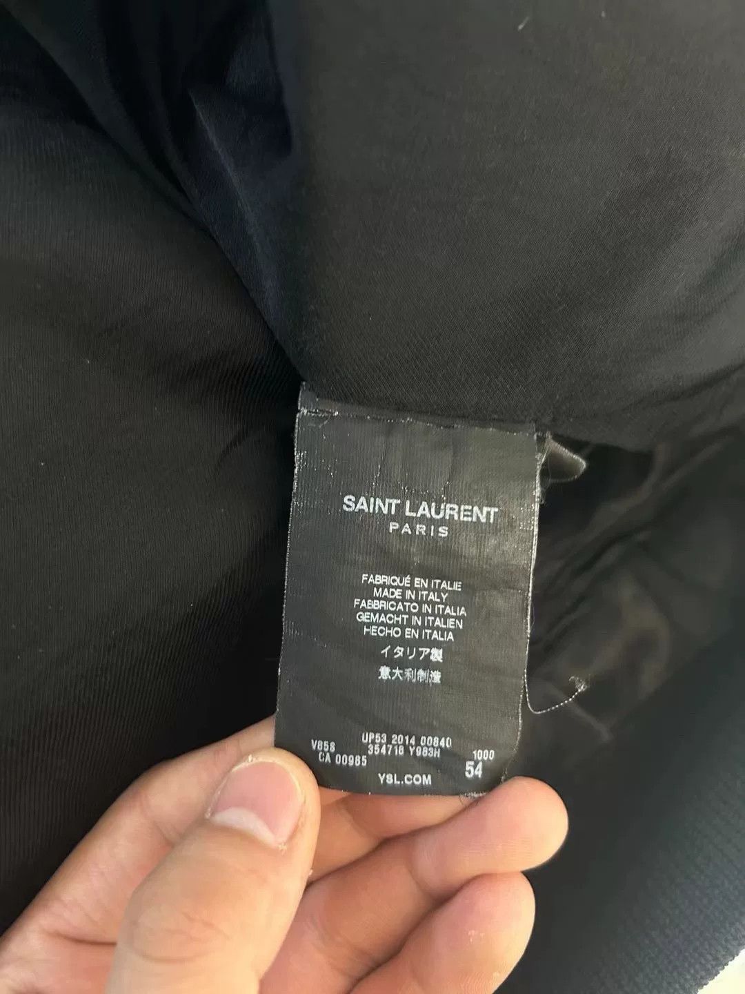 Saint Laurent Paris Saint Laurent Black White Baseball Jacket Size US L / EU 52-54 / 3 - 4 Thumbnail