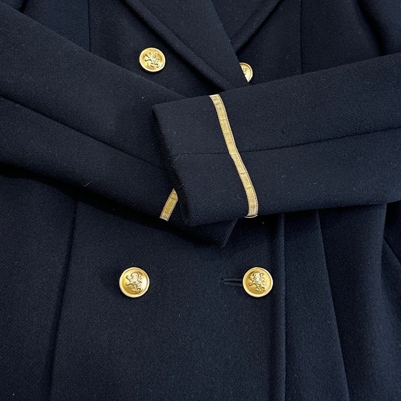 Saint Laurent Paris Saint Laurent YSL Runway Gold Button Wool Coat Size US M / EU 48-50 / 2 - 6 Thumbnail