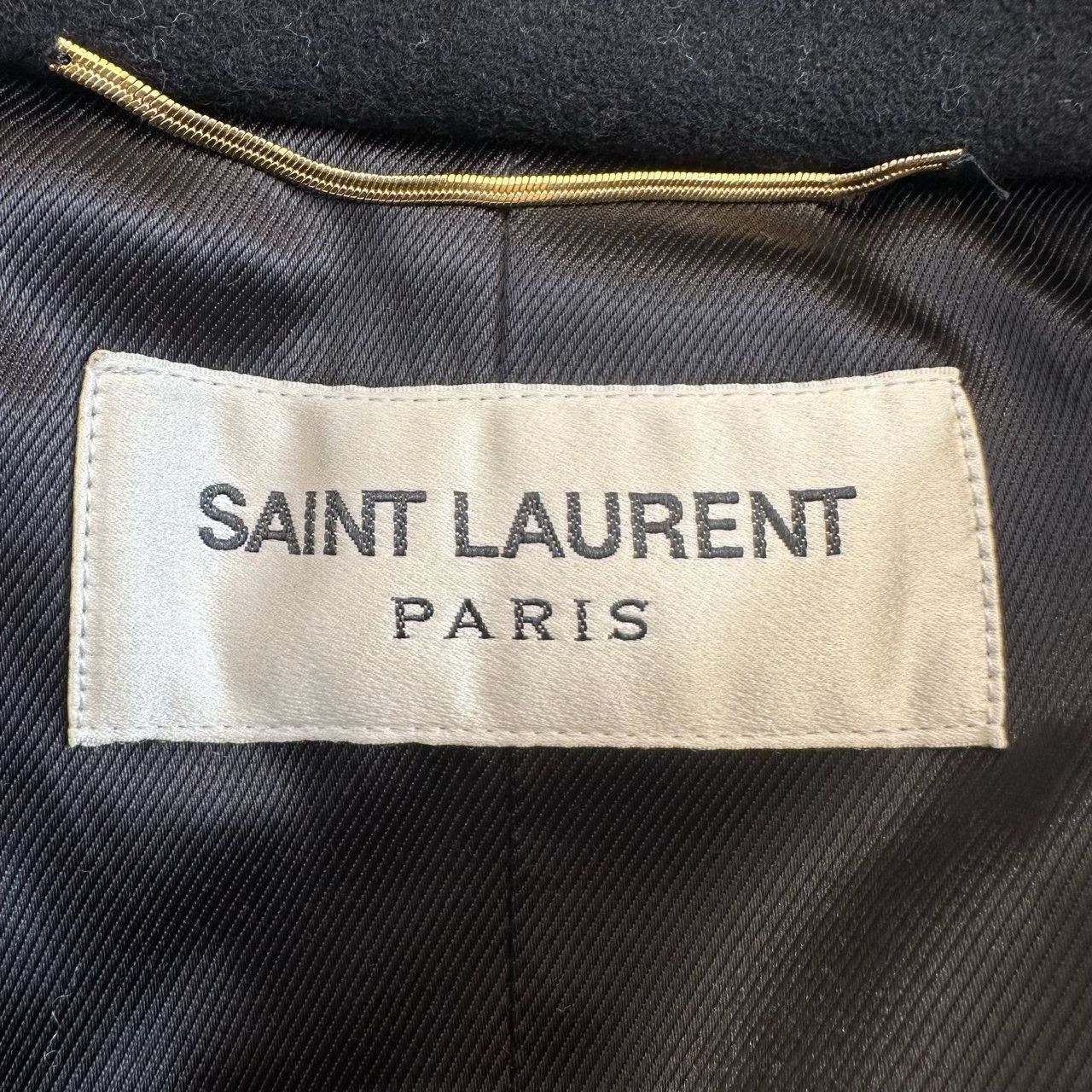 Saint Laurent Paris Saint Laurent YSL Runway Gold Button Wool Coat Size US M / EU 48-50 / 2 - 7 Thumbnail
