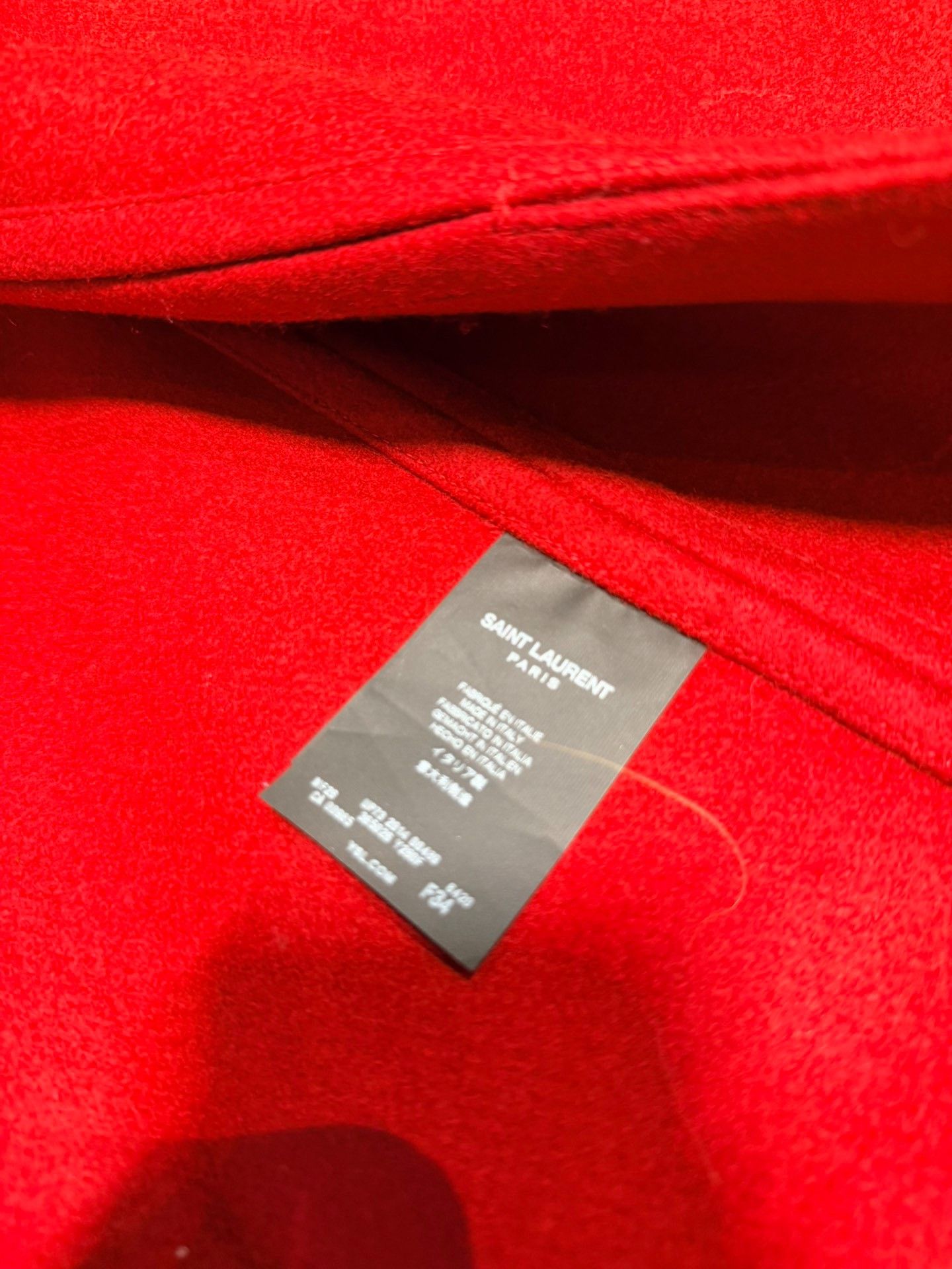 Saint Laurent Paris YSL Saint Laurent Red Hooded Cape Size XXS / US 00 / IT 34 - 3 Thumbnail