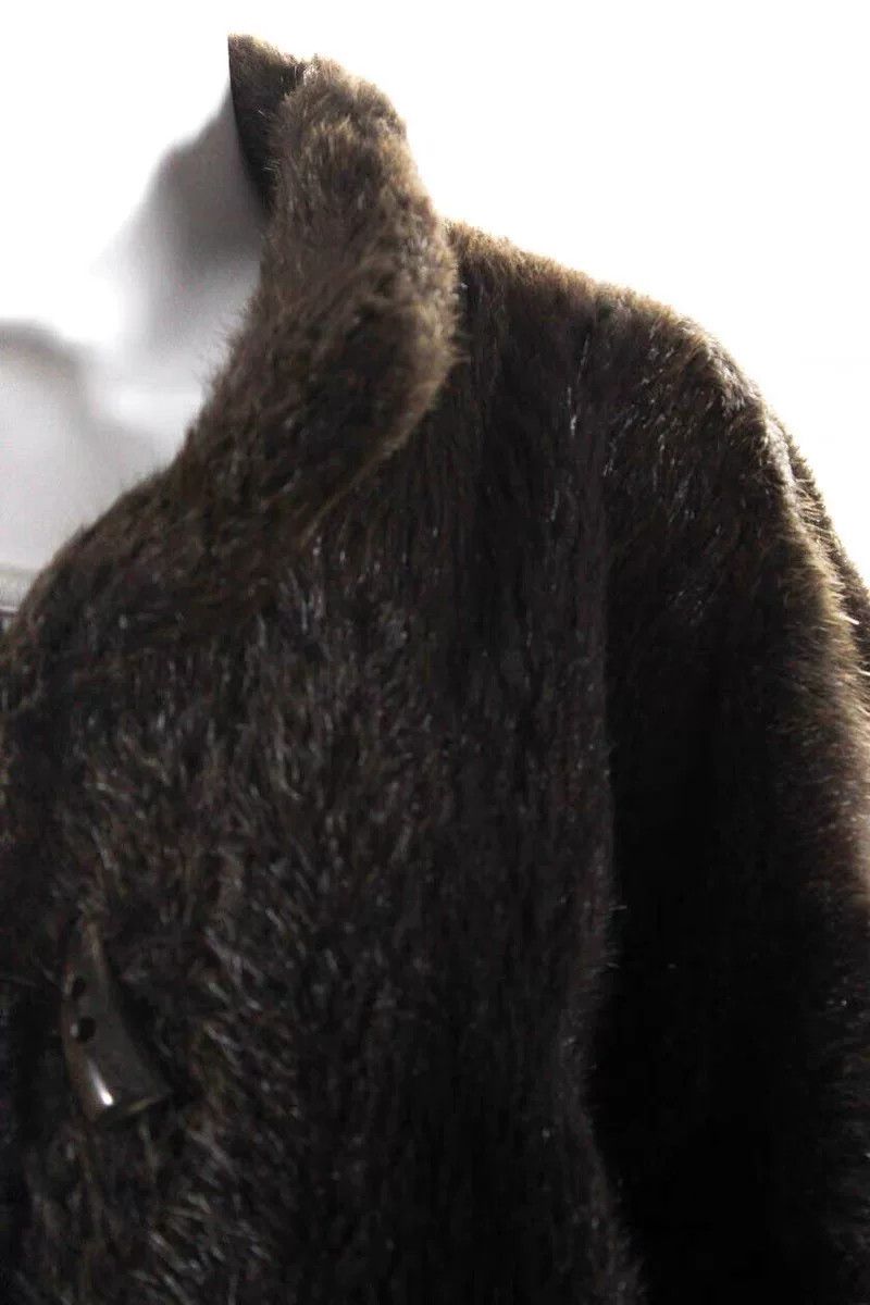 Saint Laurent Paris Vintage YSL Brown Fur Toggle Coat Size M / US 6-8 / IT 42-44 - 2 Thumbnail