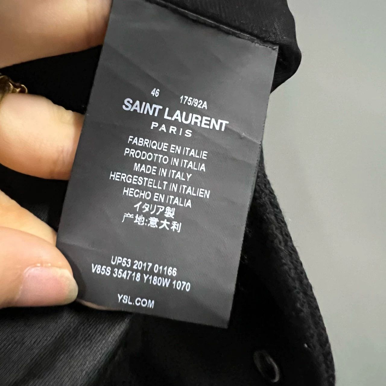 Saint Laurent Paris Saint Laurent Black White Baseball Jacket Size US S / EU 44-46 / 1 - 3 Thumbnail
