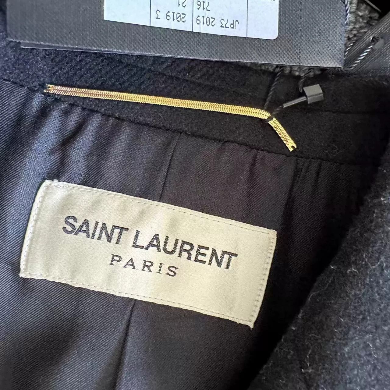 Saint Laurent Paris Saint Laurent Black Long Wool Coat Size S / US 4 / IT 40 - 3 Thumbnail