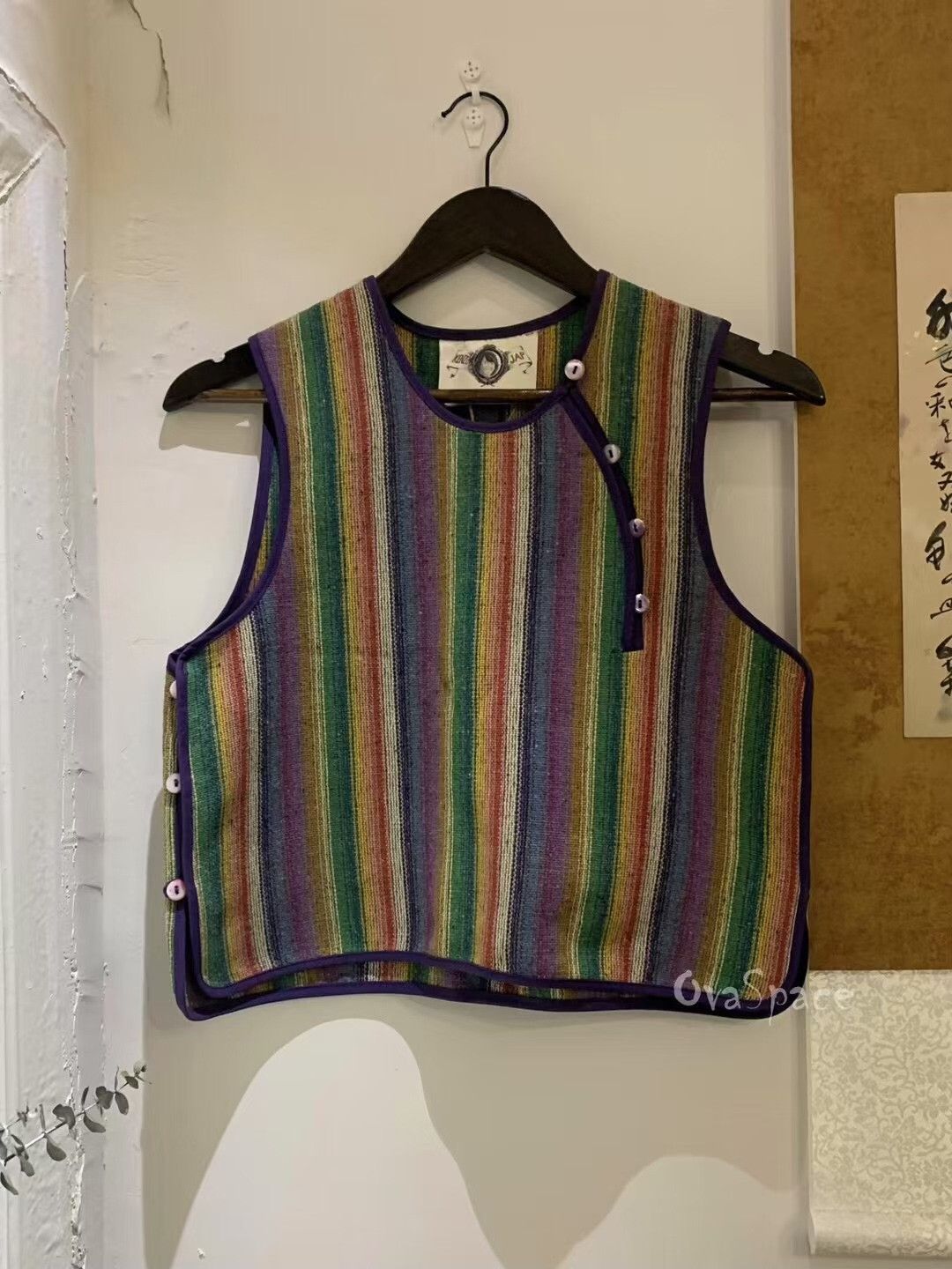 Saint Laurent Paris Kenzo JAP 1976AW Striped Vest Size M / US 6-8 / IT 42-44 - 3 Thumbnail