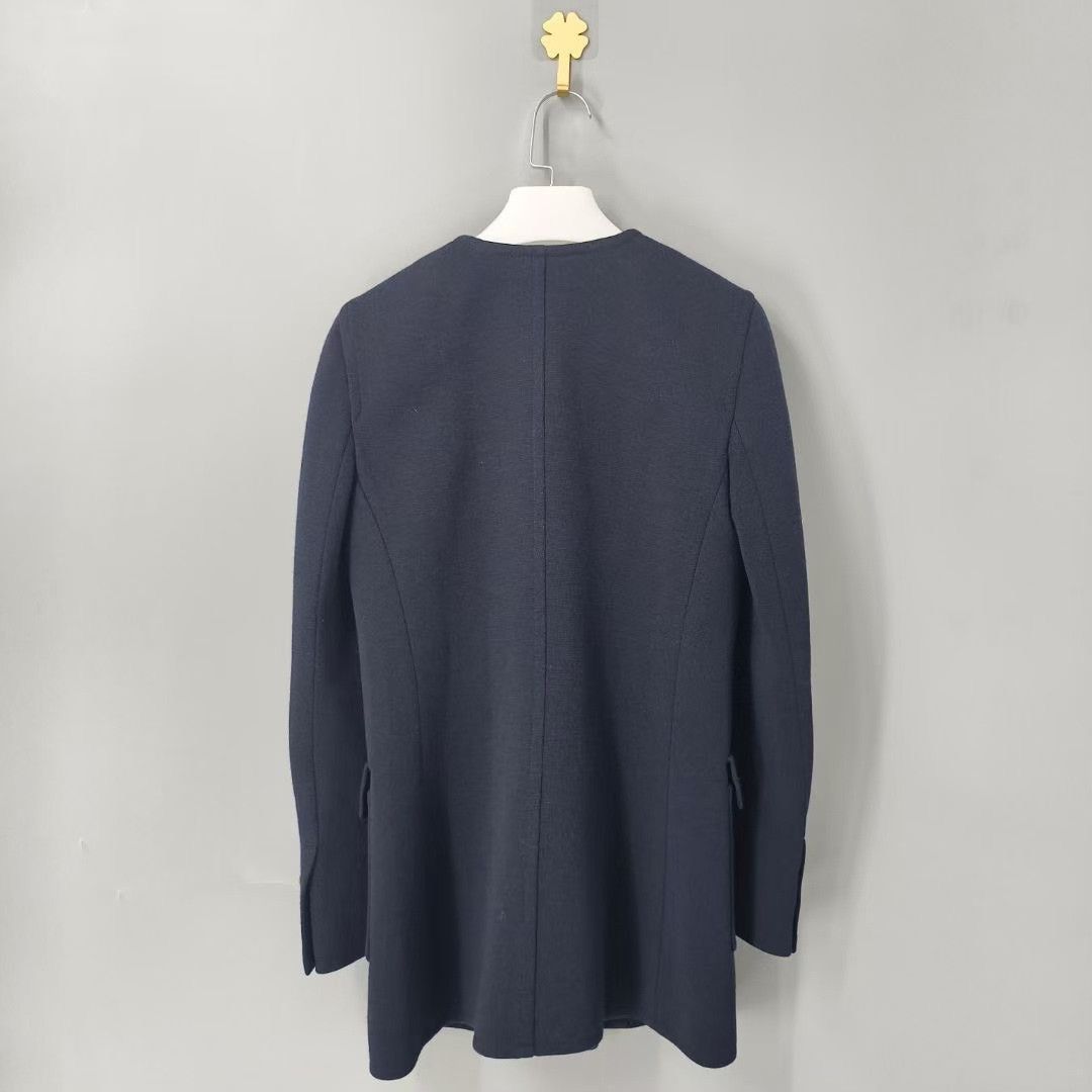 Saint Laurent Paris SAINT LAURENT Wool Blend Double-Breasted Coat Size XS / US 0-2 / IT 36-38 - 2 Thumbnail