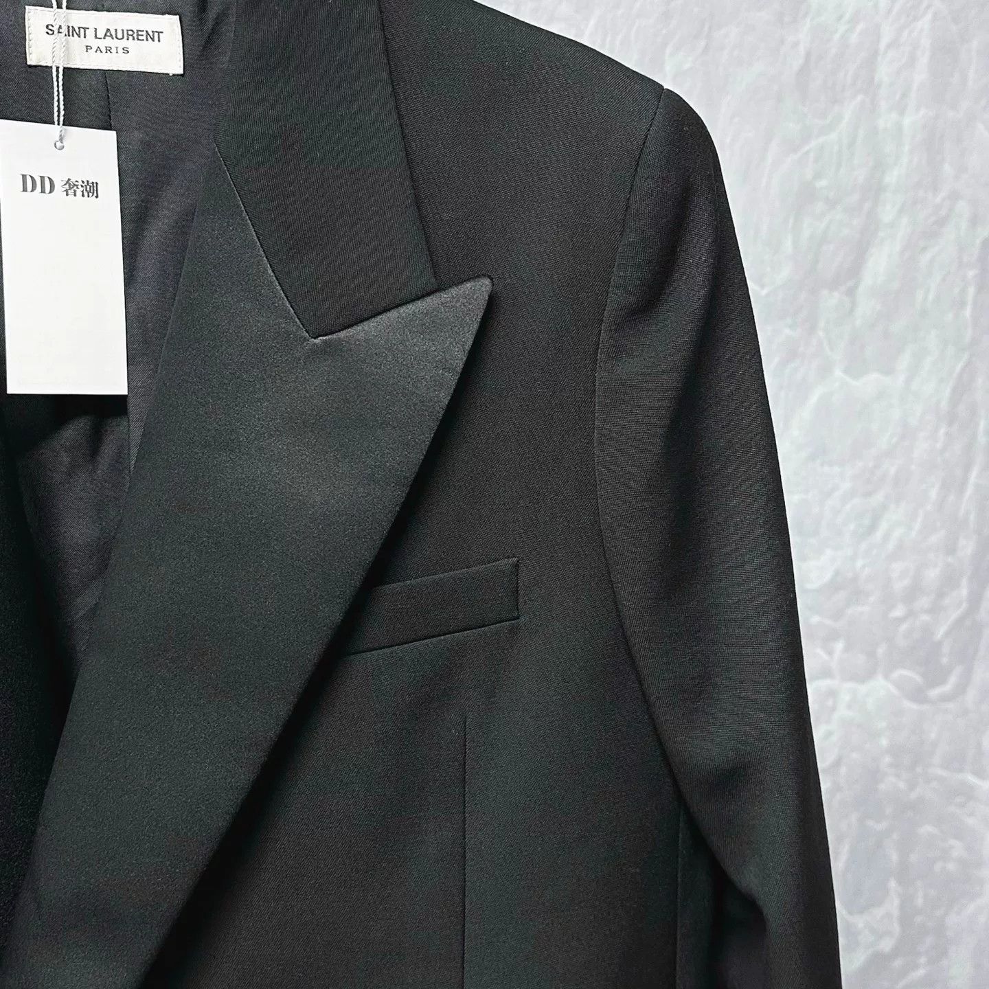 Saint Laurent Paris Saint Laurent Black Double-Breasted Blazer Size S / US 4 / IT 40 - 3 Thumbnail